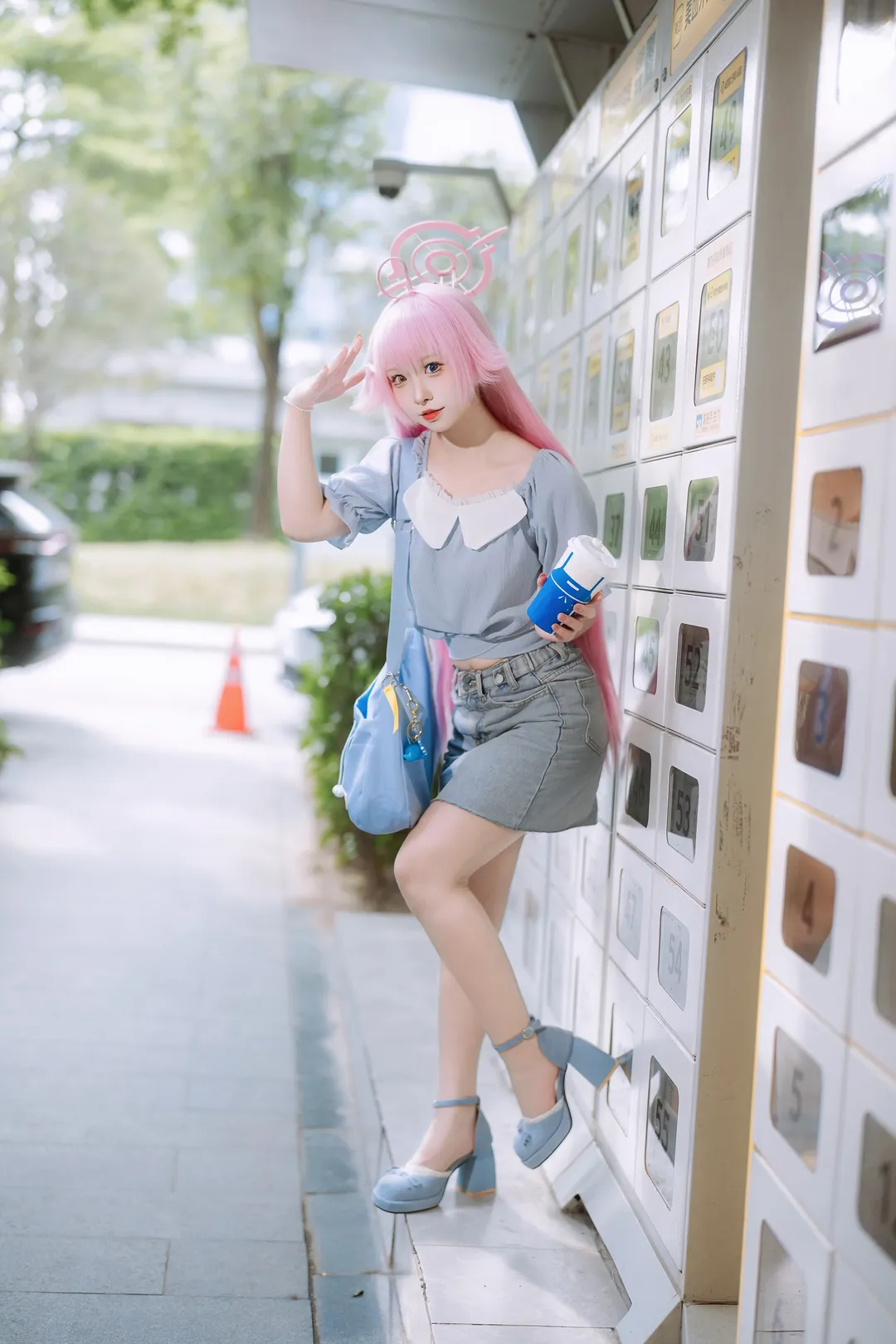 cosplay, 蔚蓝档案, 漫展返图, 小鸟游星野cos, 粉毛控