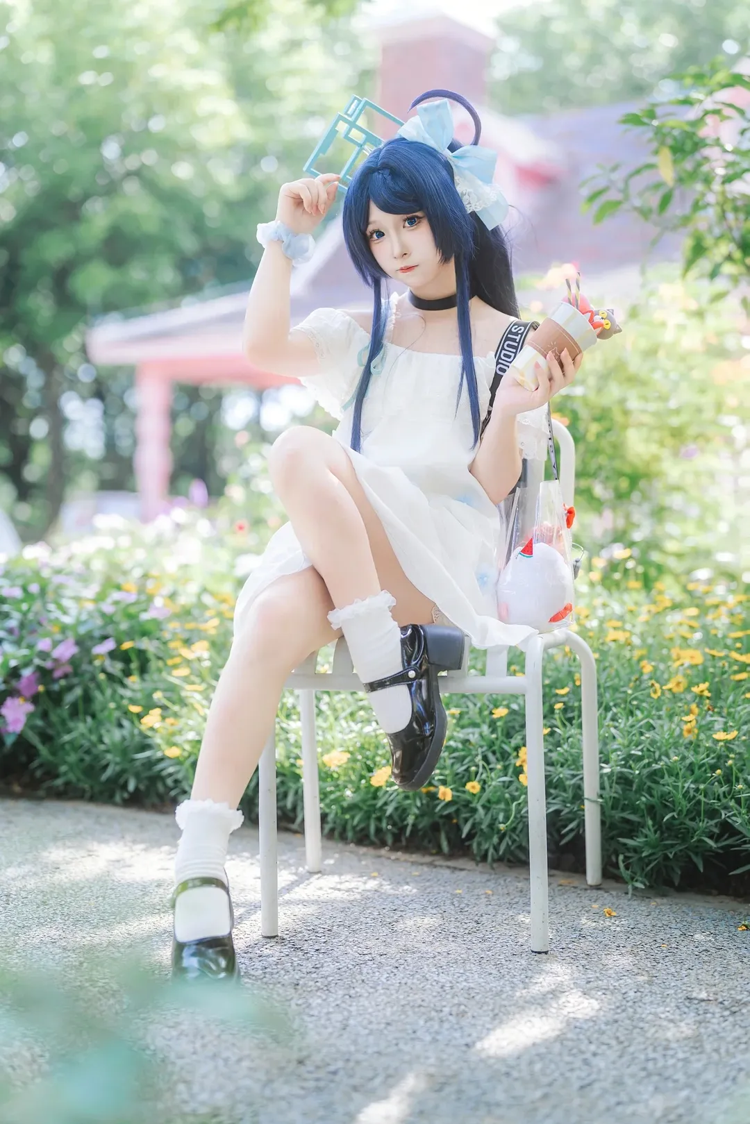 蔚蓝档案, 二次元cosplay, 天童爱丽丝cos, 六一儿童节, 白袜小皮鞋穿搭