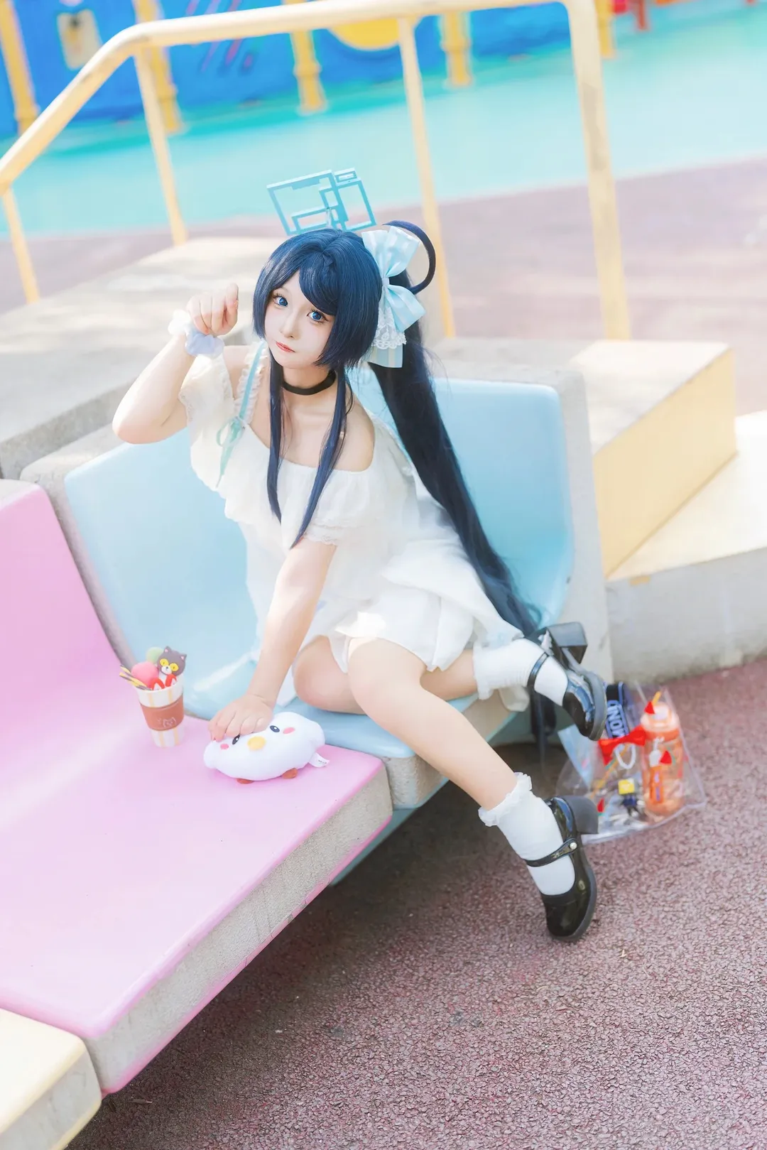 蔚蓝档案, 二次元cosplay, 天童爱丽丝cos, 六一儿童节, 白袜小皮鞋穿搭 - 第2张