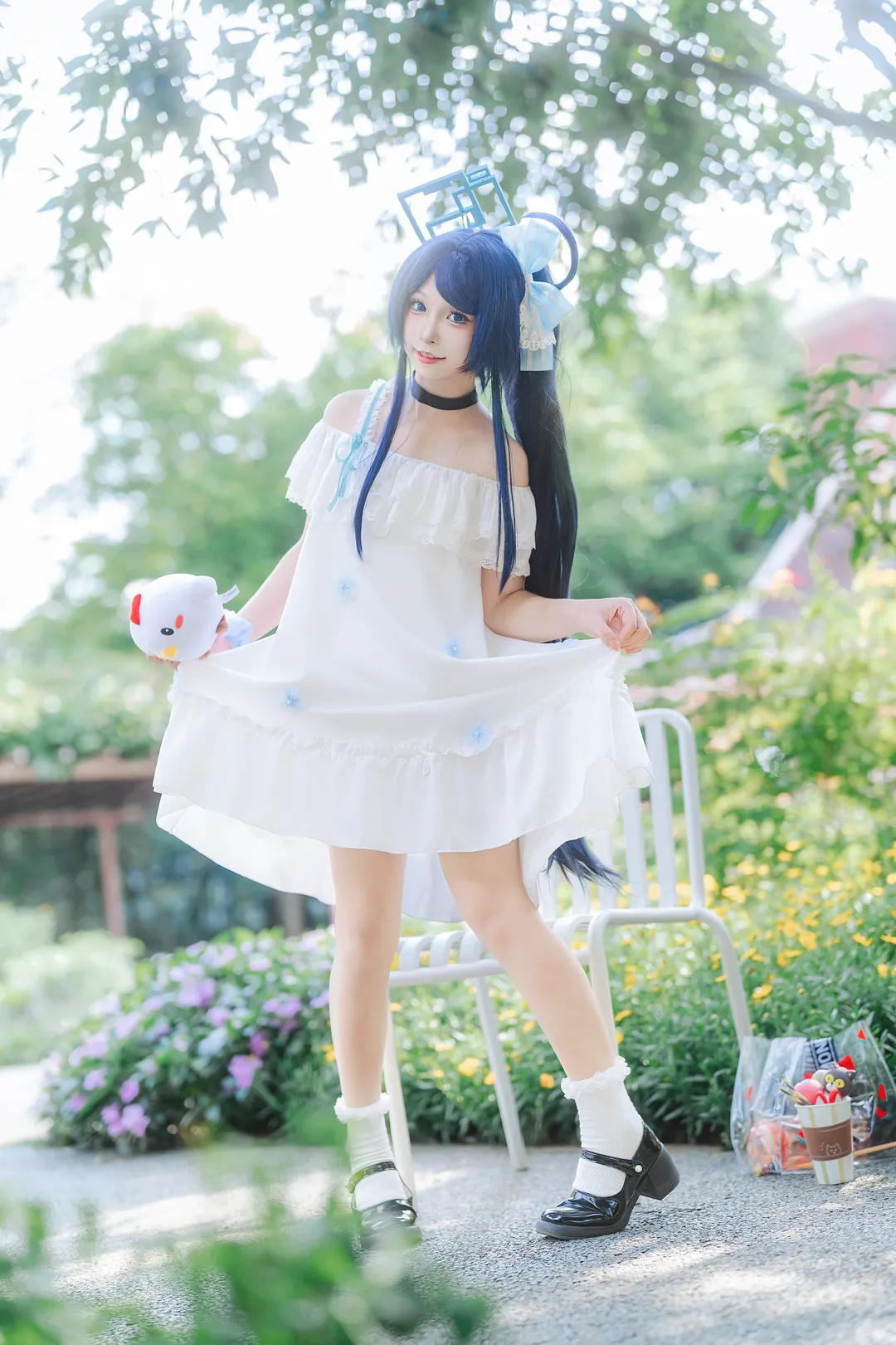 蔚蓝档案, cosplay摄影, 天童爱丽丝cos, 白裙穿搭, 夏日清新 - 第1张