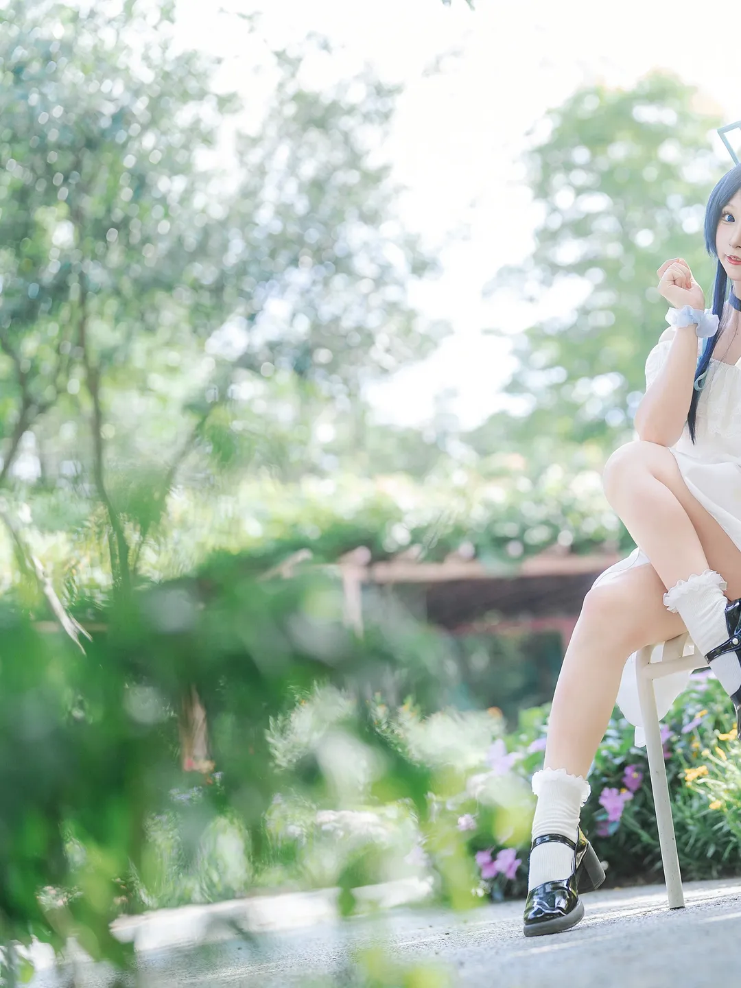 蔚蓝档案, cosplay摄影, 天童爱丽丝cos, 白裙穿搭, 夏日清新 - 第2张