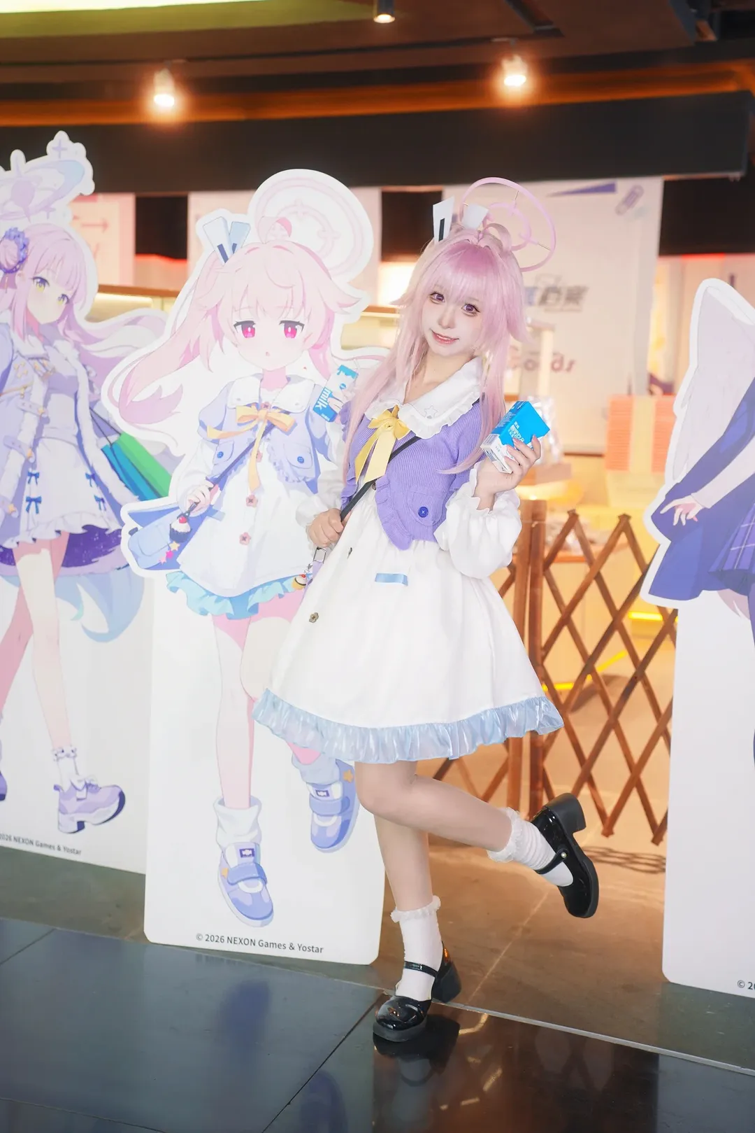 蔚蓝档案, 二次元cosplay, 柚鸟夏cos, 萌果酱谷子咖啡, 广州探店 - 第3张