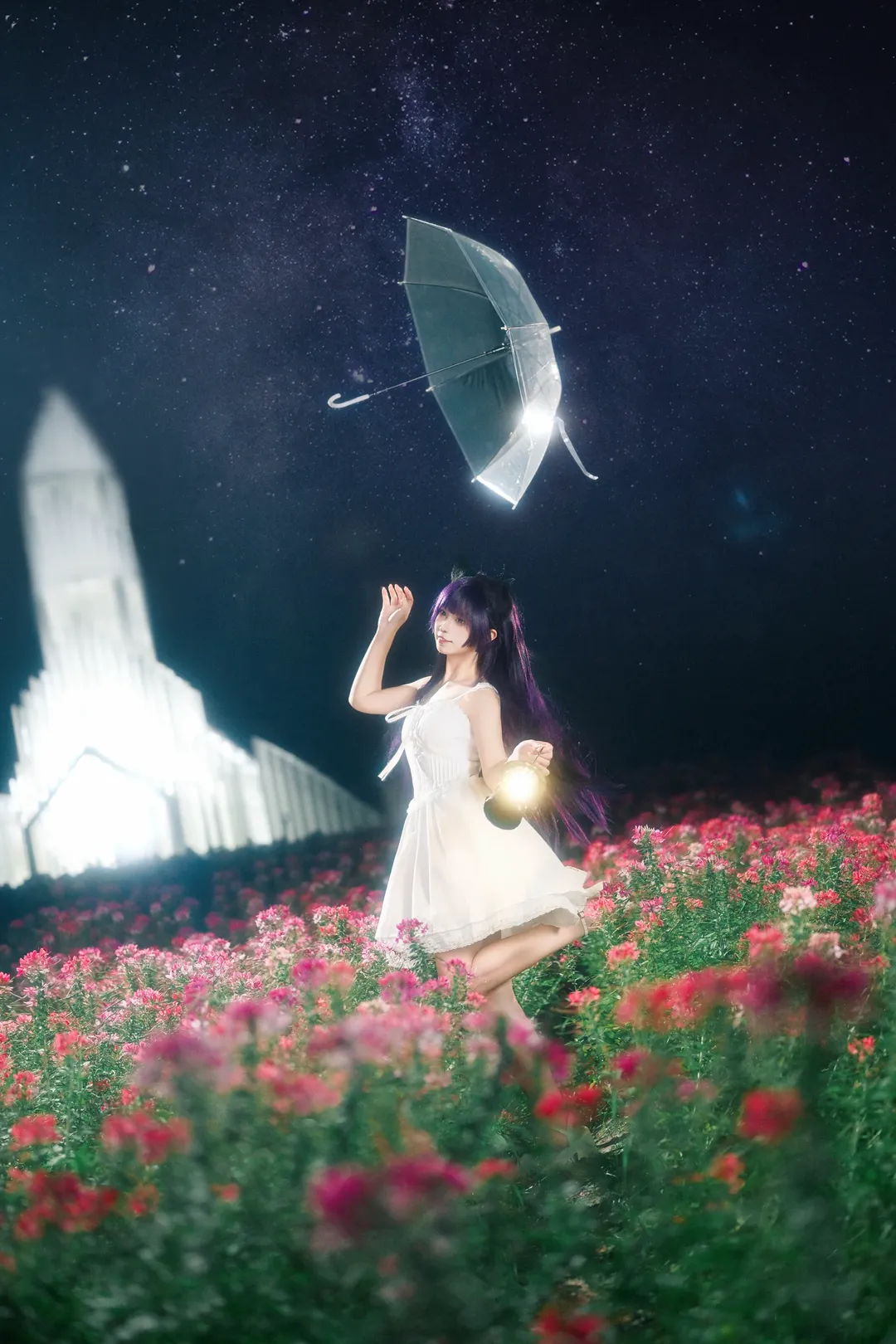 Gokou Ruri Cosplay, Night portrait, My Little Sister Can't Be This Cute, Sea of flowers photo shoot, Shooting at Xianlu Island - Image 1