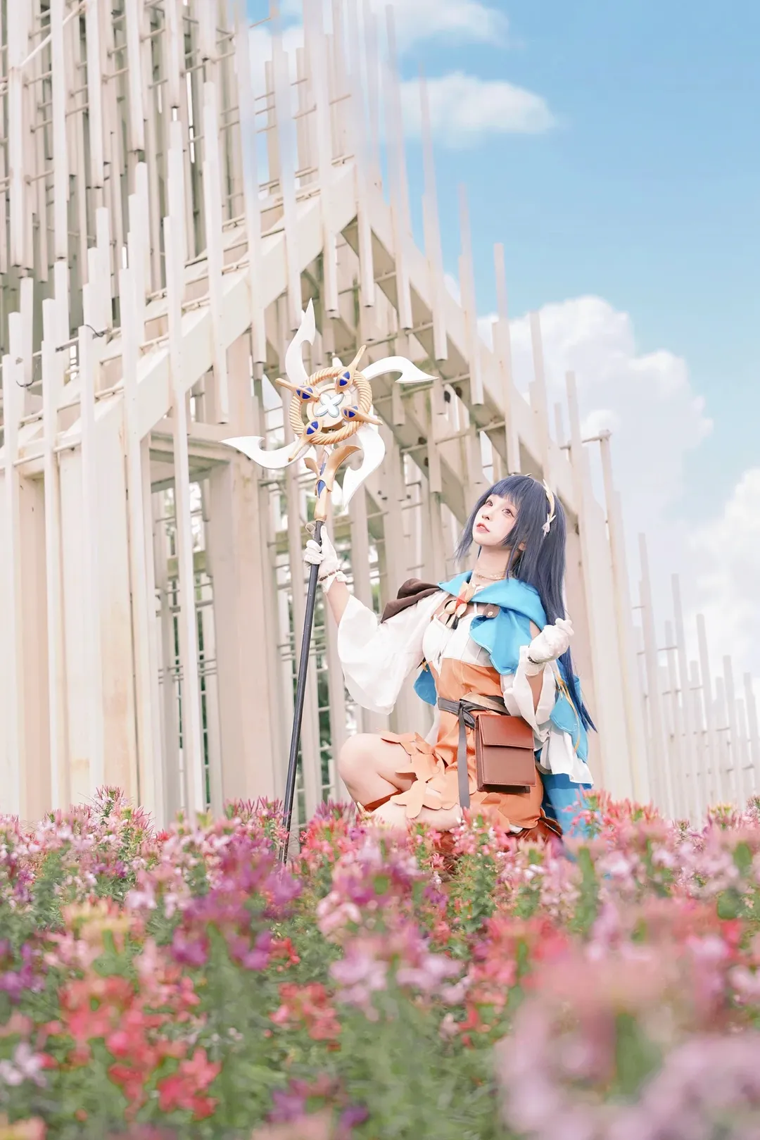 コスプレ, 花畑の撮影, ステラソラ, 佛山賢魯島, ナツ コスプレ