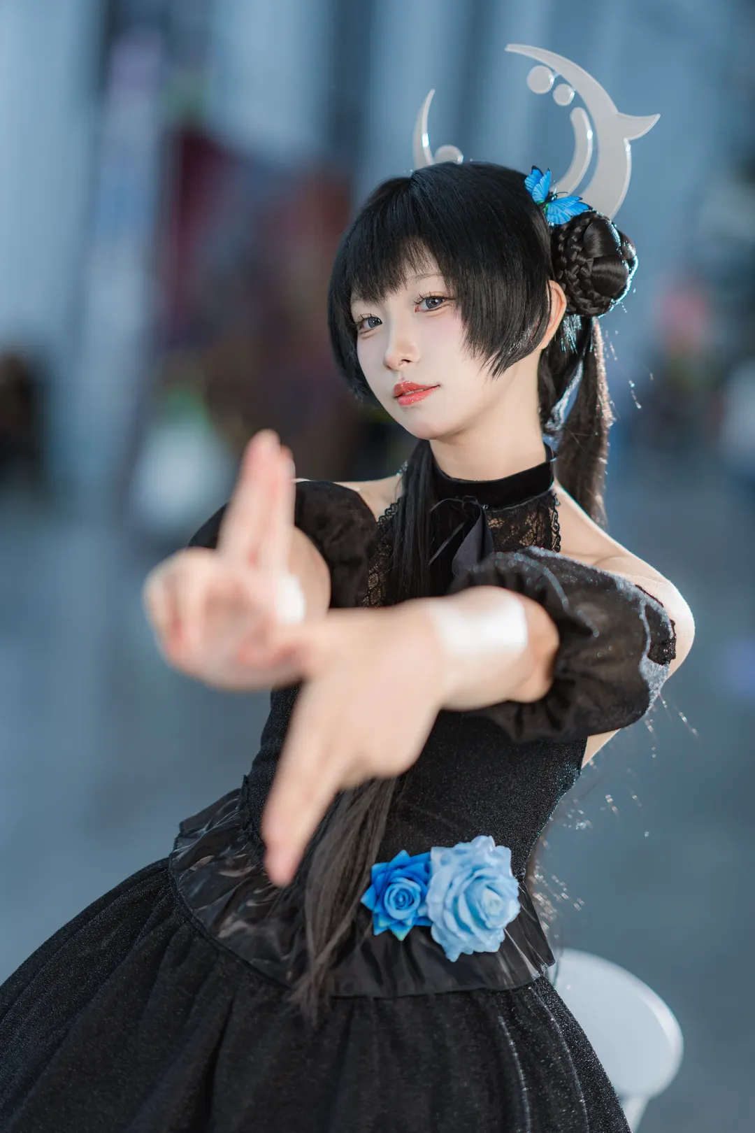 コスプレ, ブルーアーカイブ, キサキ コスプレ, イベント写真, アニメ黒ストッキング - 2枚目