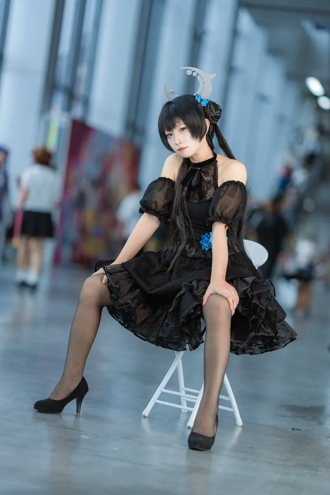 コスプレ, ブルーアーカイブ, キサキ コスプレ, イベント写真, アニメ黒ストッキング - 3枚目