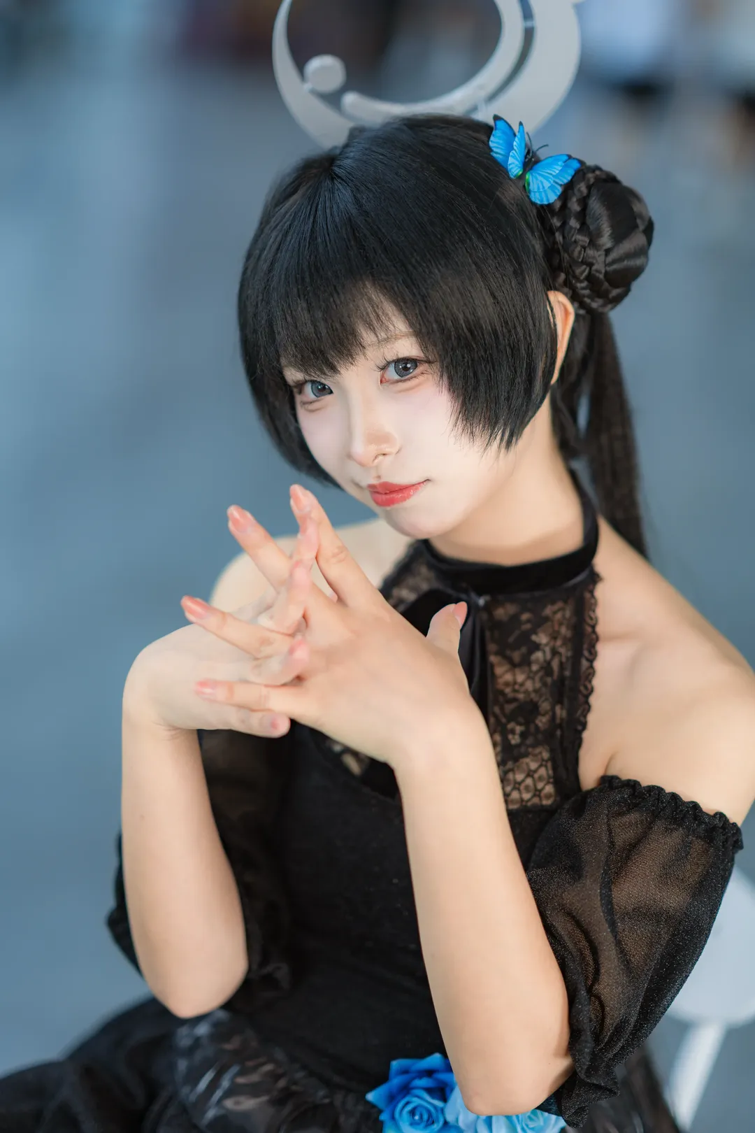 コスプレ, ブルーアーカイブ, キサキ コスプレ, イベント写真, アニメ黒ストッキング - 4枚目
