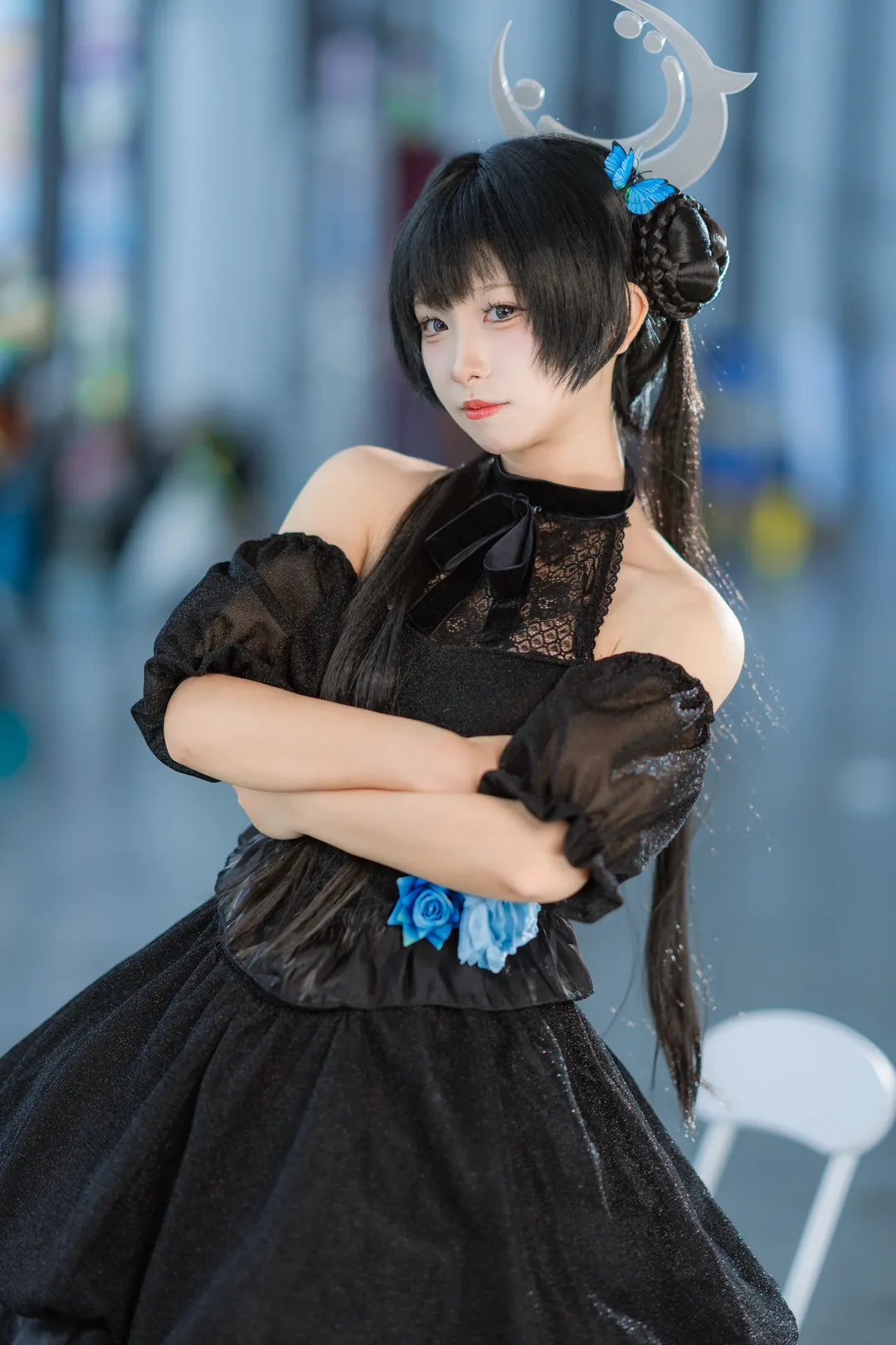 コスプレ, ブルーアーカイブ, キサキ コスプレ, イベント写真, アニメ黒ストッキング - 6枚目