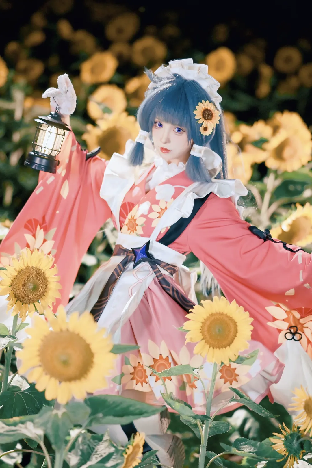 广州拍照, 夜景cosplay, 花原cos, 星塔旅人, 向日葵花海