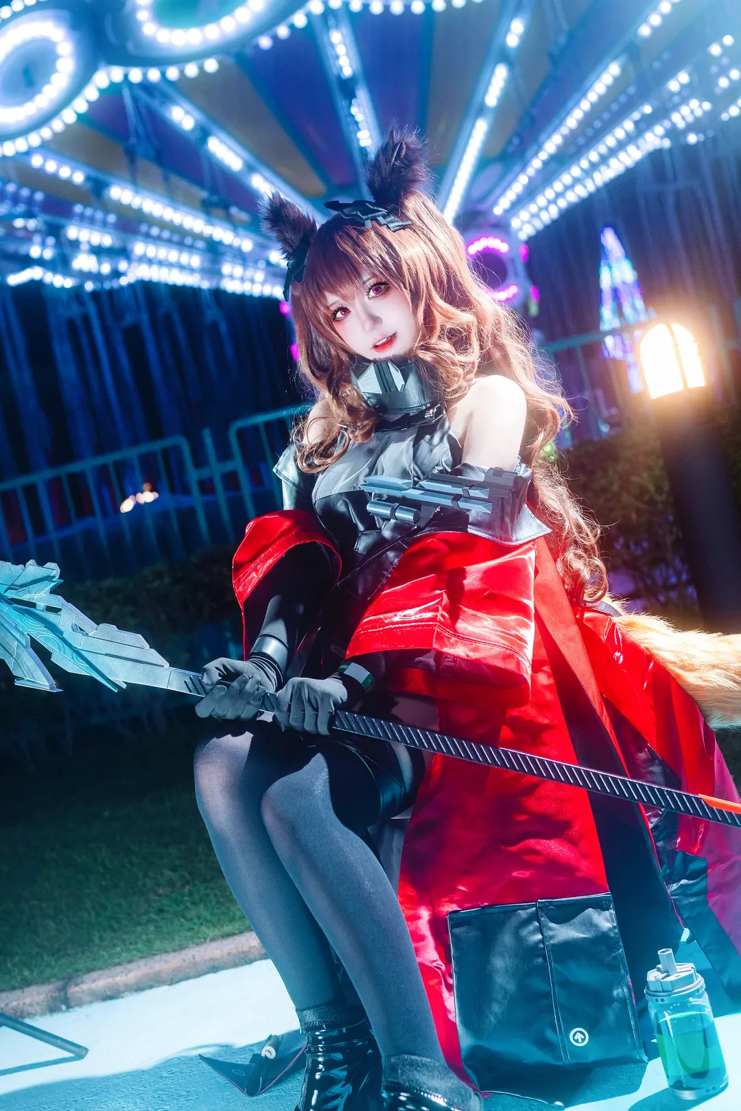 cosplay, 明日方舟终末地, 洁尔佩塔cos, 夜景外景, 塔卫二通讯