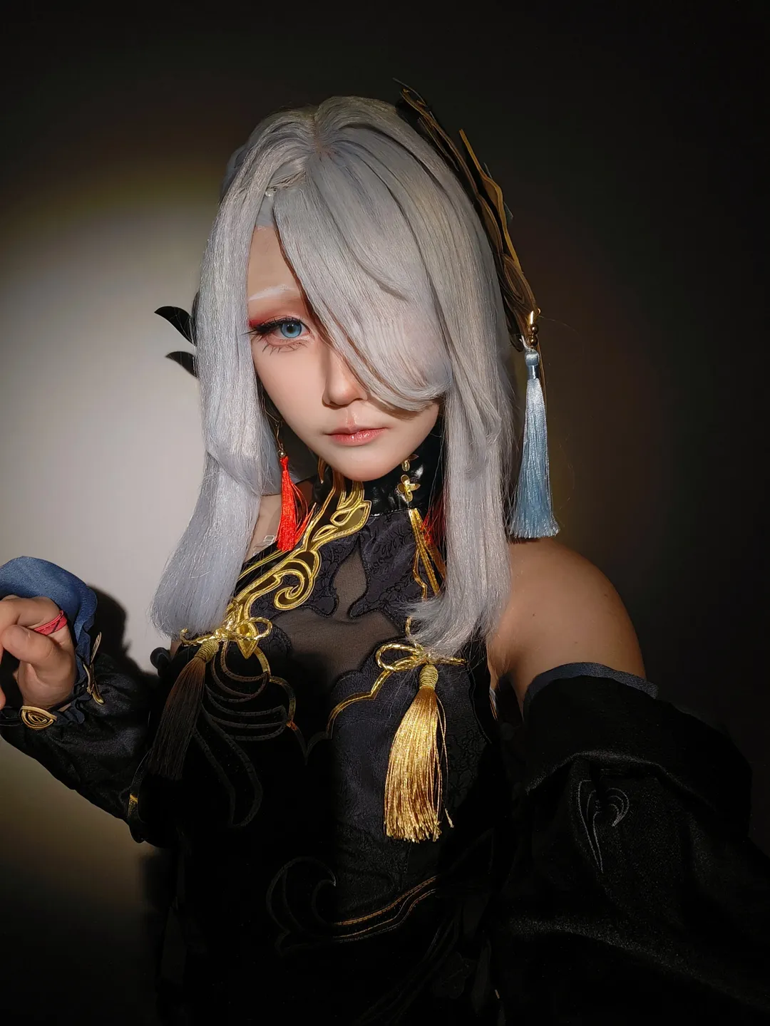 原神, 申鹤cos, cosplay摄影, 冷花幽露, 国风汉元素 - 第1张