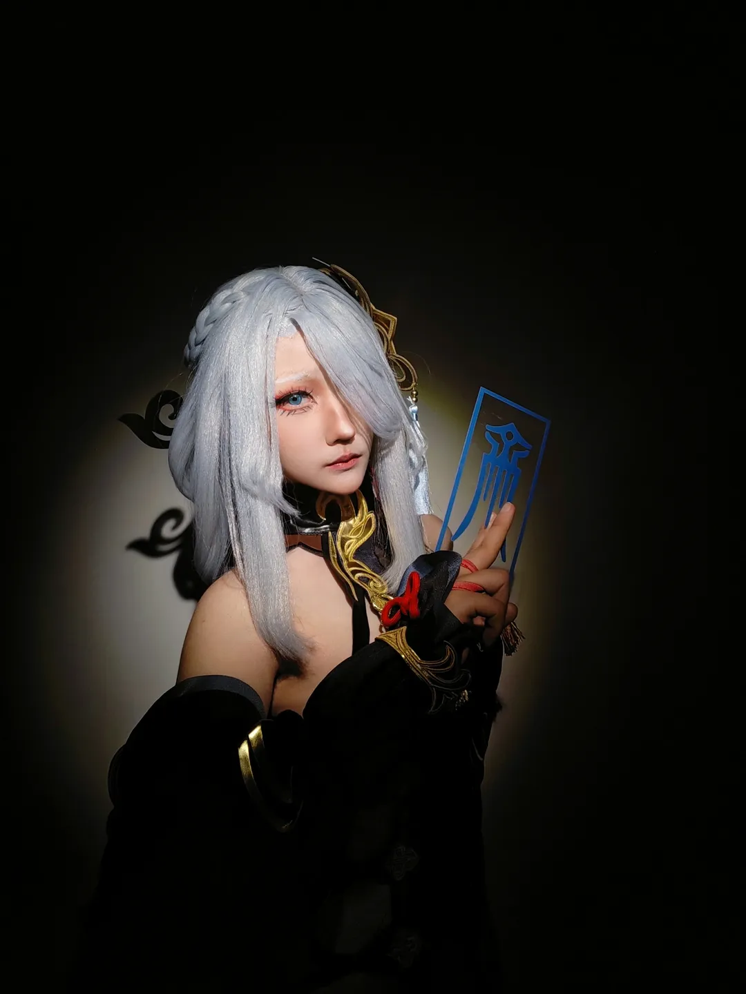 原神, 申鹤cos, cosplay摄影, 冷花幽露, 国风汉元素 - 第2张