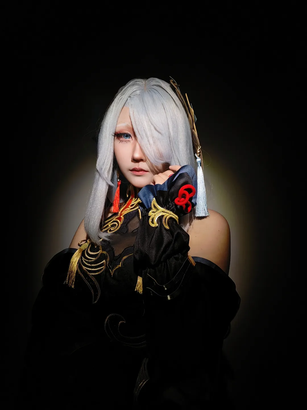 原神, 申鹤cos, cosplay摄影, 冷花幽露, 国风汉元素 - 第4张