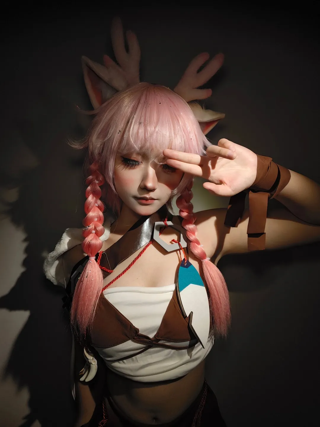 王者荣耀, 瑶cos, 粉发精灵, 王者荣耀瑶, 鹿角cosplay