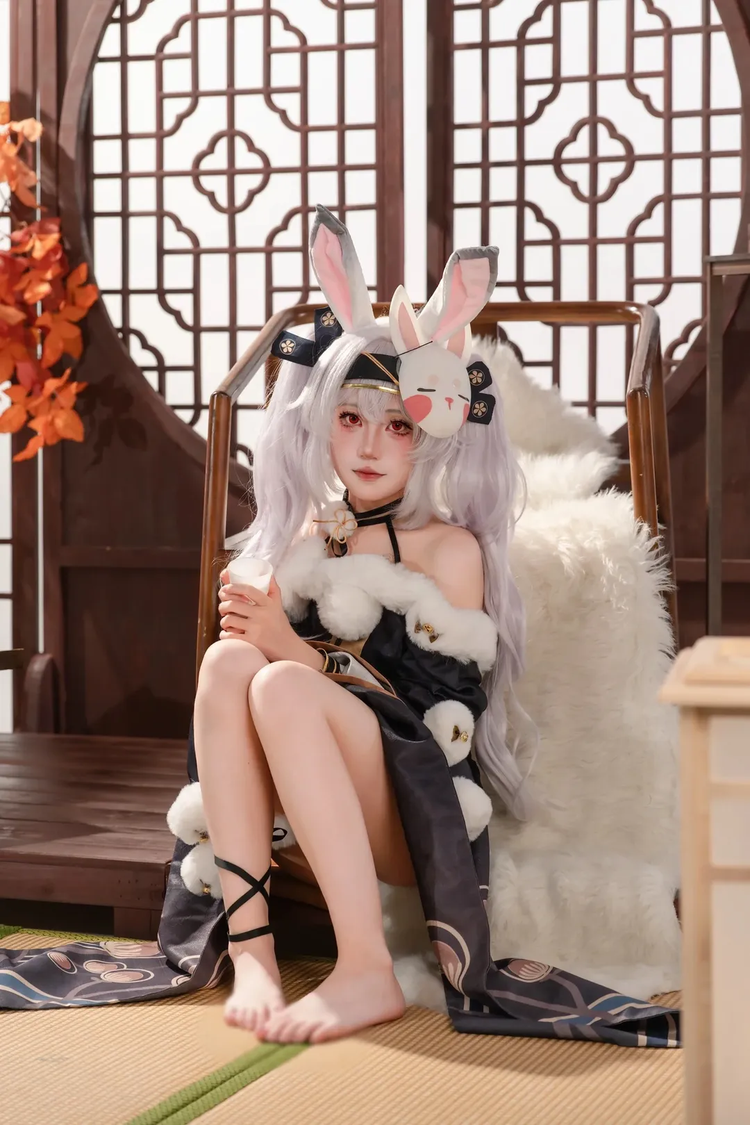 碧蓝航线, 拉菲cos, 和风cosplay, 二次元正片, 兔耳萌娘 - 第2张