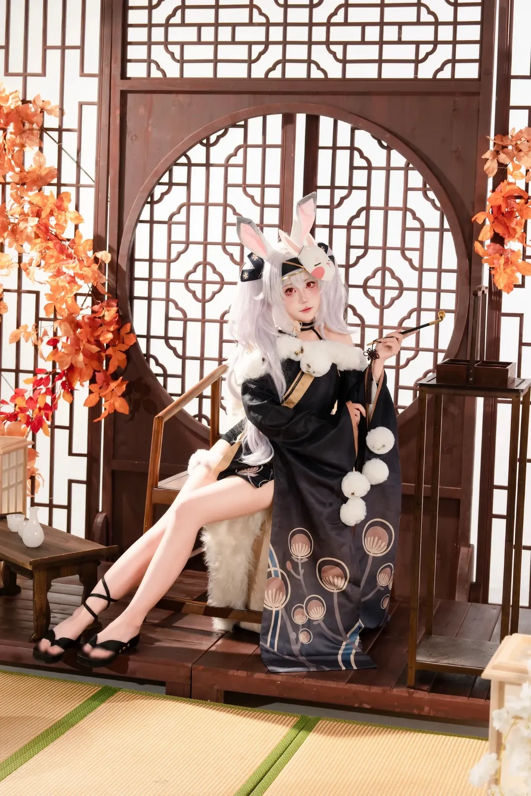 碧蓝航线, 拉菲cos, 和风cosplay, 二次元正片, 兔耳萌娘 - 第3张