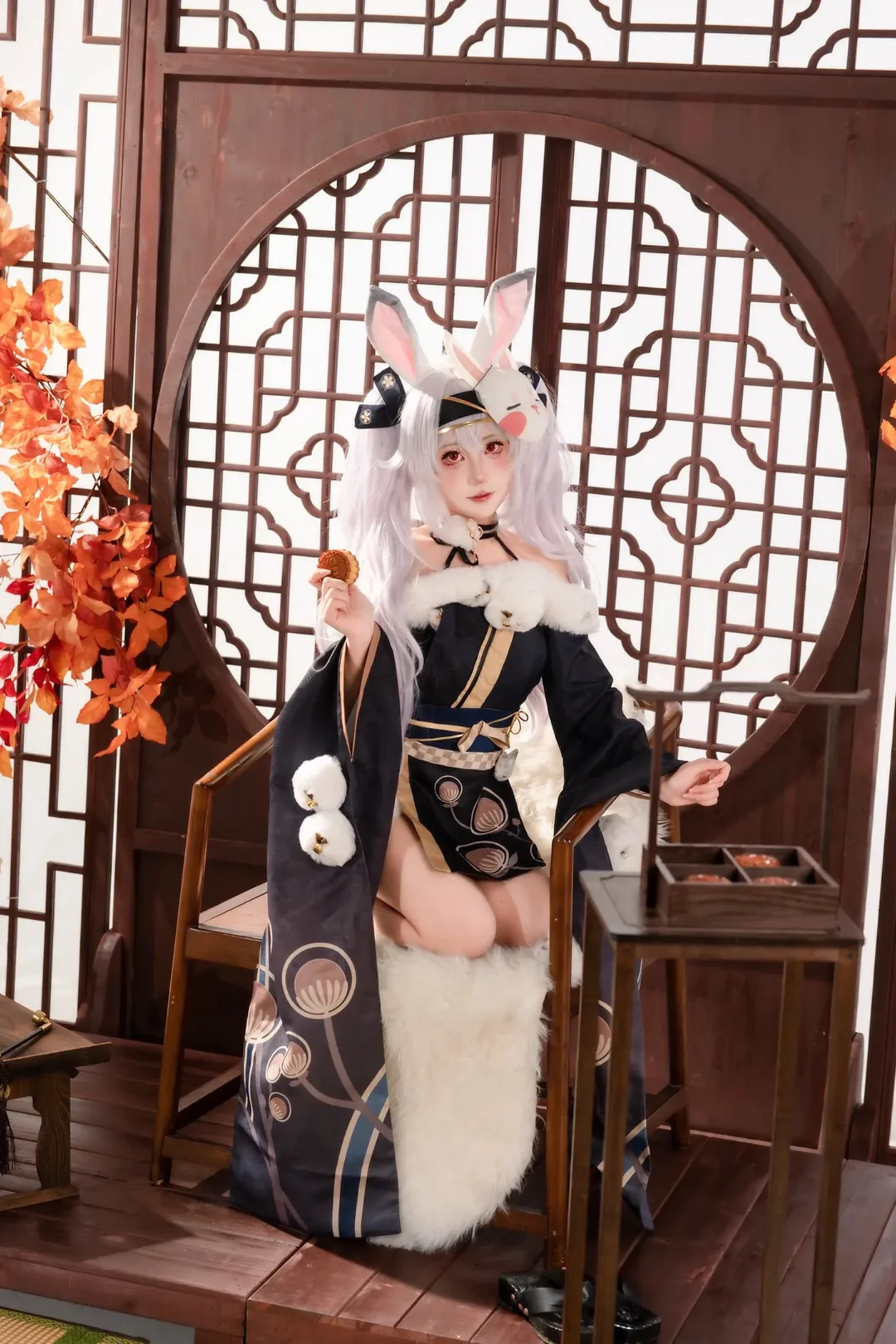 碧蓝航线, 拉菲cos, 和风cosplay, 二次元正片, 兔耳萌娘 - 第4张