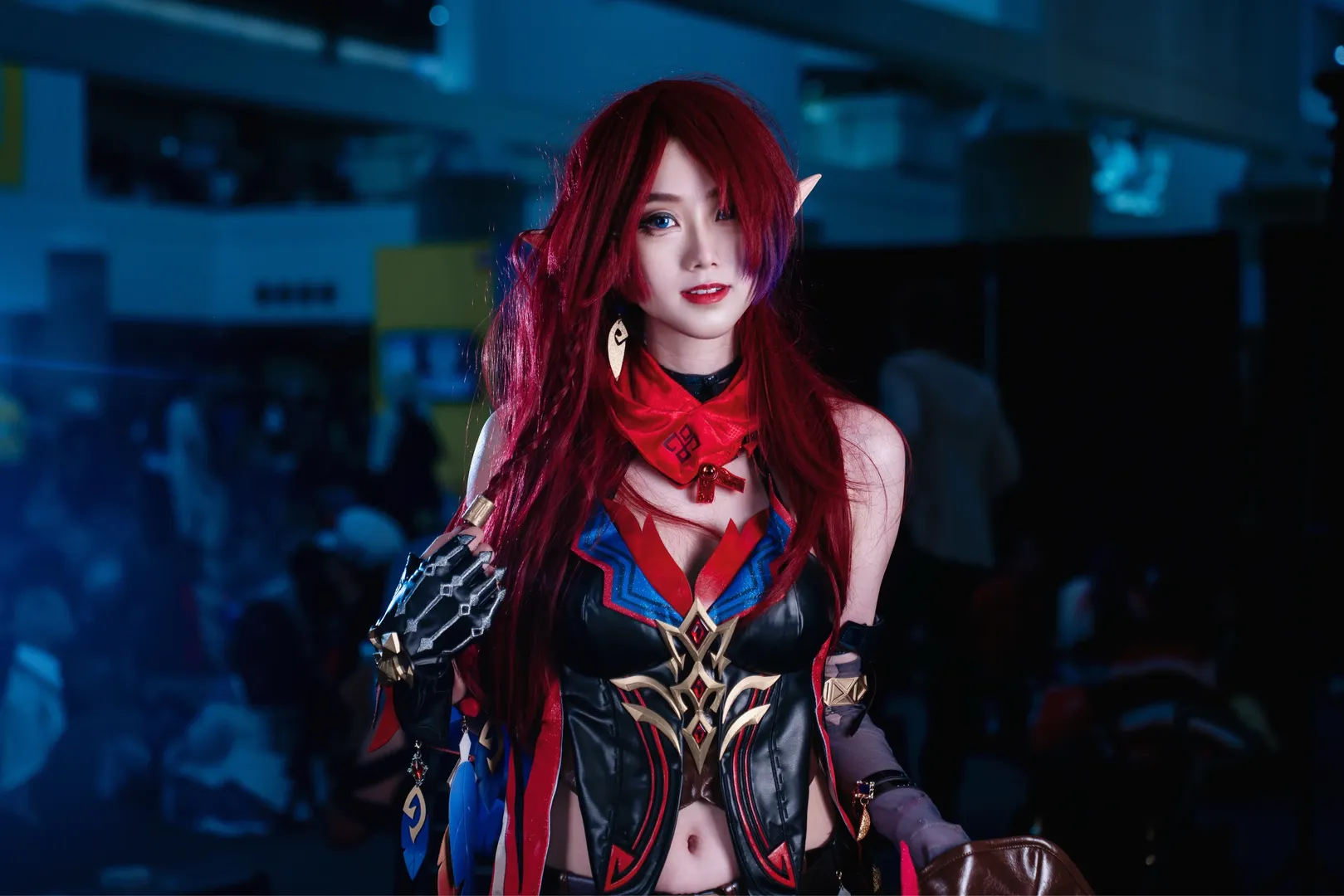 原神, 漫展场照, 精灵耳cosplay, 恰斯卡cos, 洛杉矶AX - 第2张