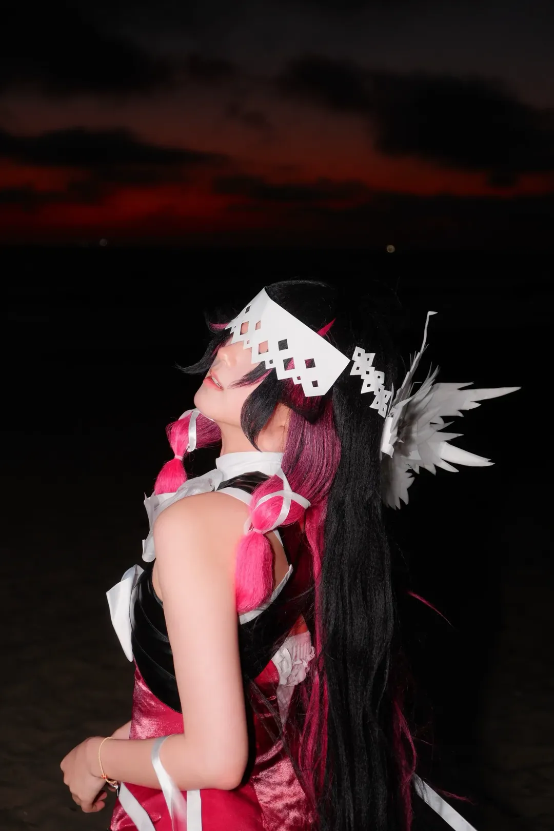 原神, 哥伦比娅cos, 氛围感摄影, 海边cosplay, 月之少女 - 第2张
