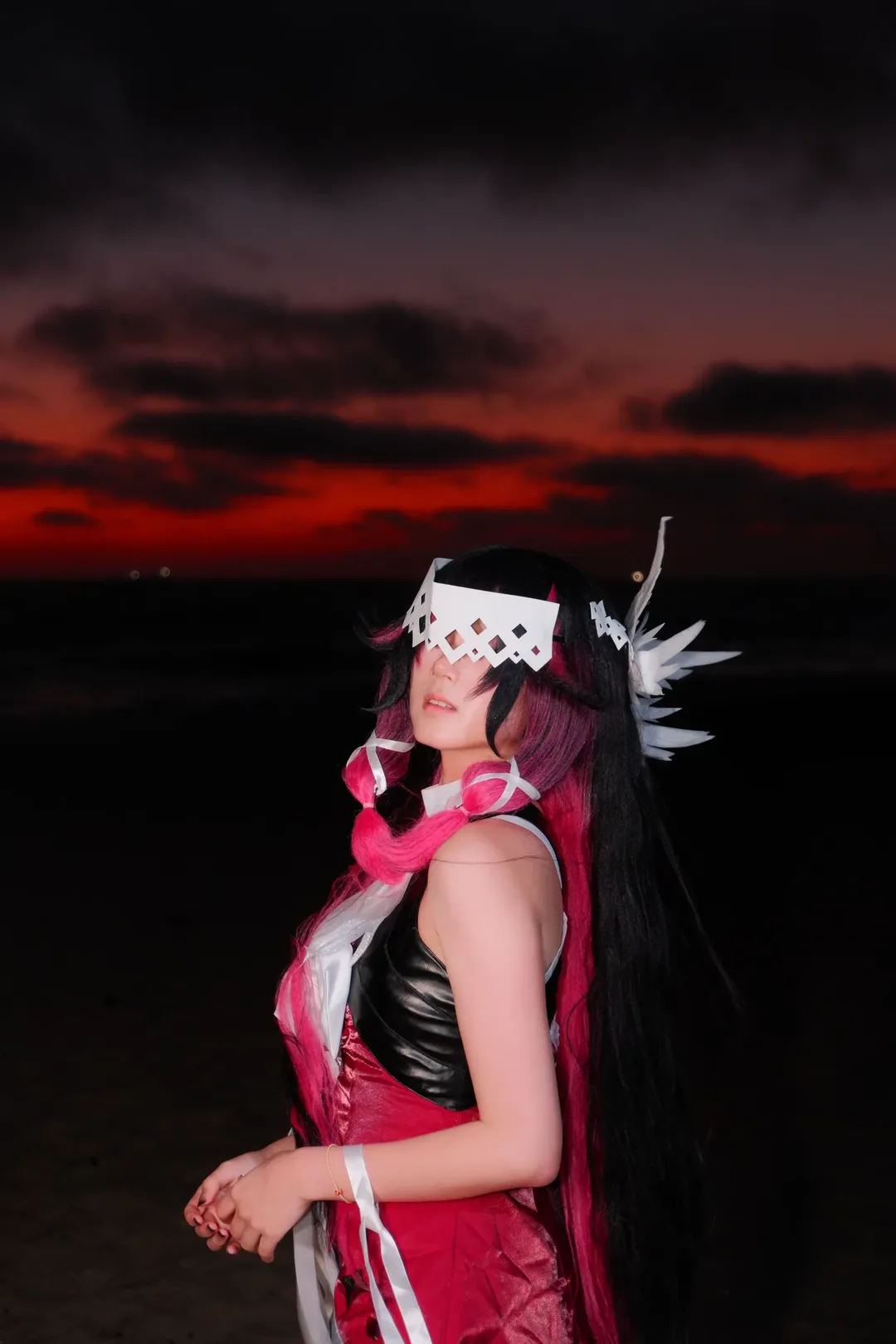 原神, 哥伦比娅cos, 氛围感摄影, 海边cosplay, 月之少女 - 第4张