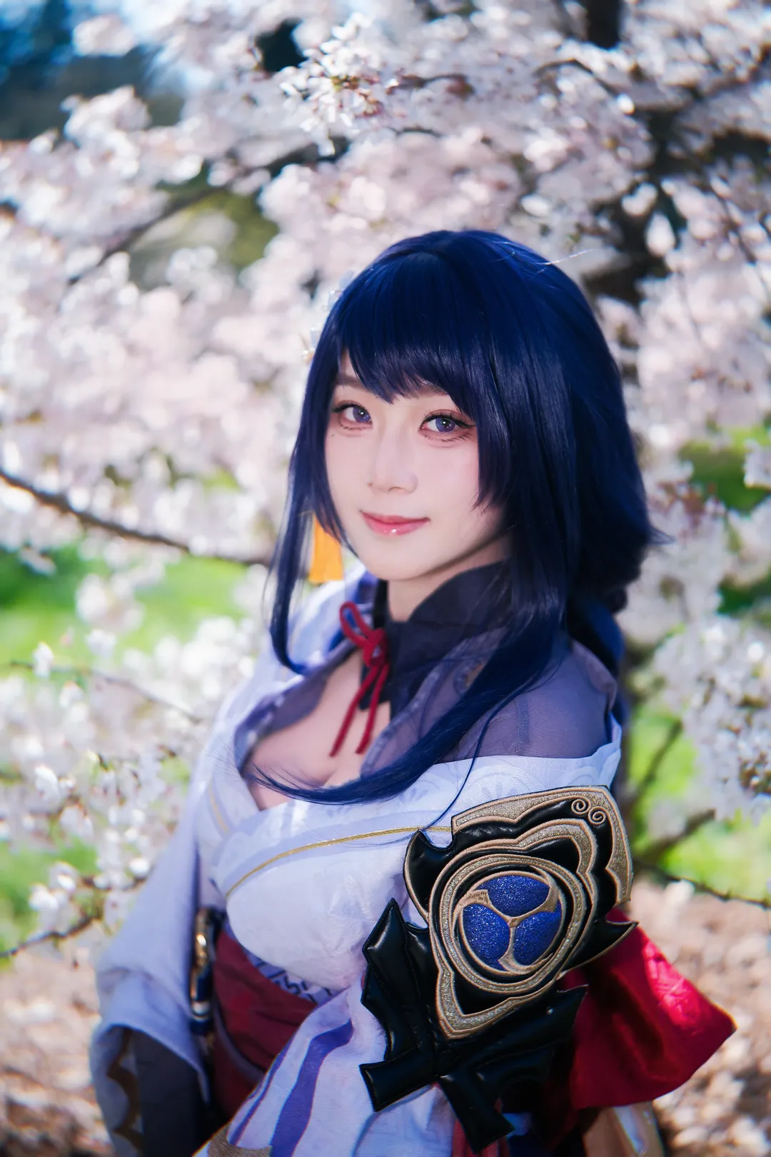 原神, 和风cosplay, 雷电影cos, 樱花cos, 雷电将军