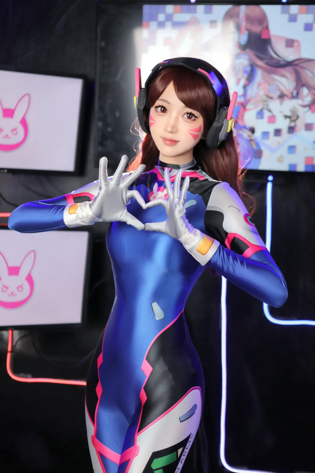 Cosplay摄影, 守望先锋, 电竞少女, dva cos, 机甲紧身衣 - 第1张