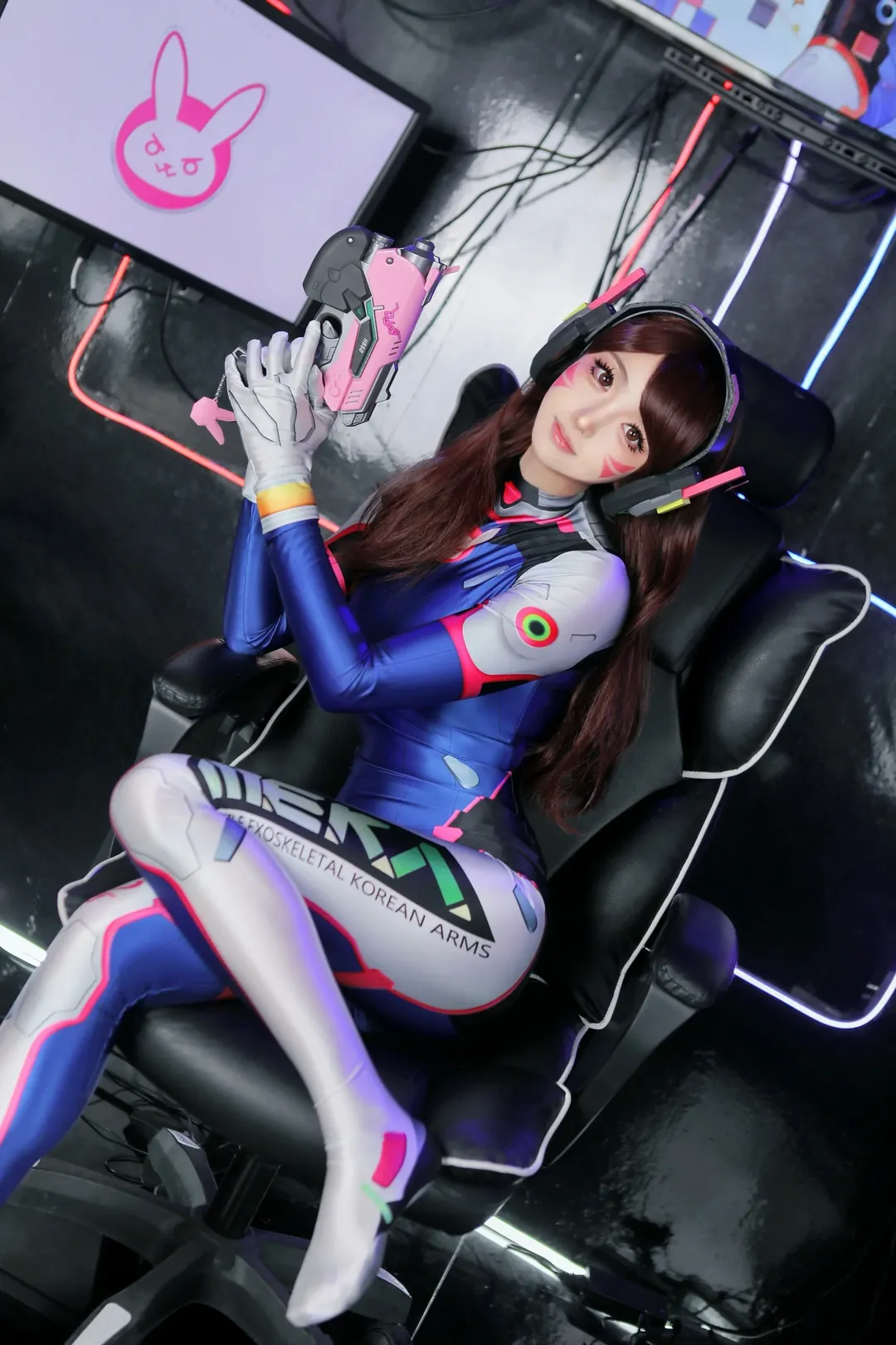 Cosplay摄影, 守望先锋, 电竞少女, dva cos, 机甲紧身衣
