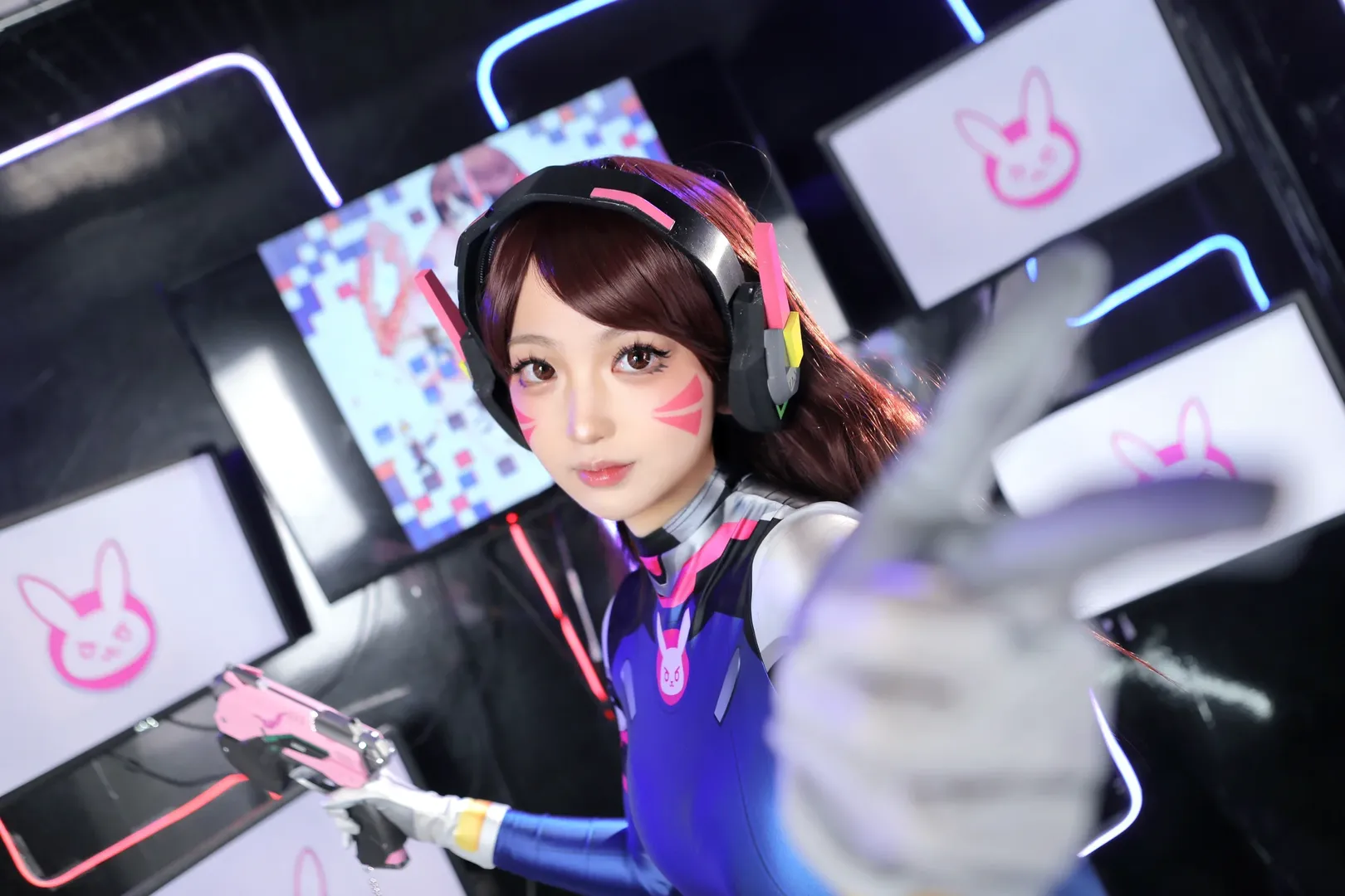 Cosplay摄影, 守望先锋, 电竞少女, dva cos, 机甲紧身衣 - 第3张