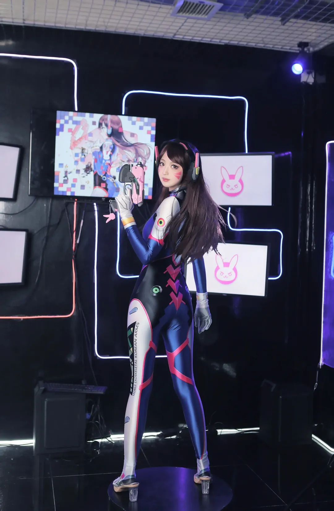 Cosplay摄影, 守望先锋, 电竞少女, dva cos, 机甲紧身衣 - 第4张
