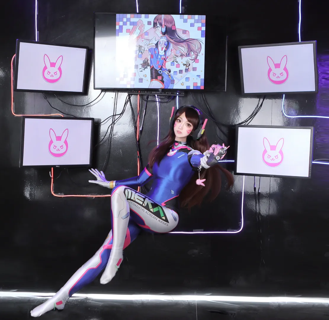 Cosplay摄影, 守望先锋, 电竞少女, dva cos, 机甲紧身衣 - 第5张