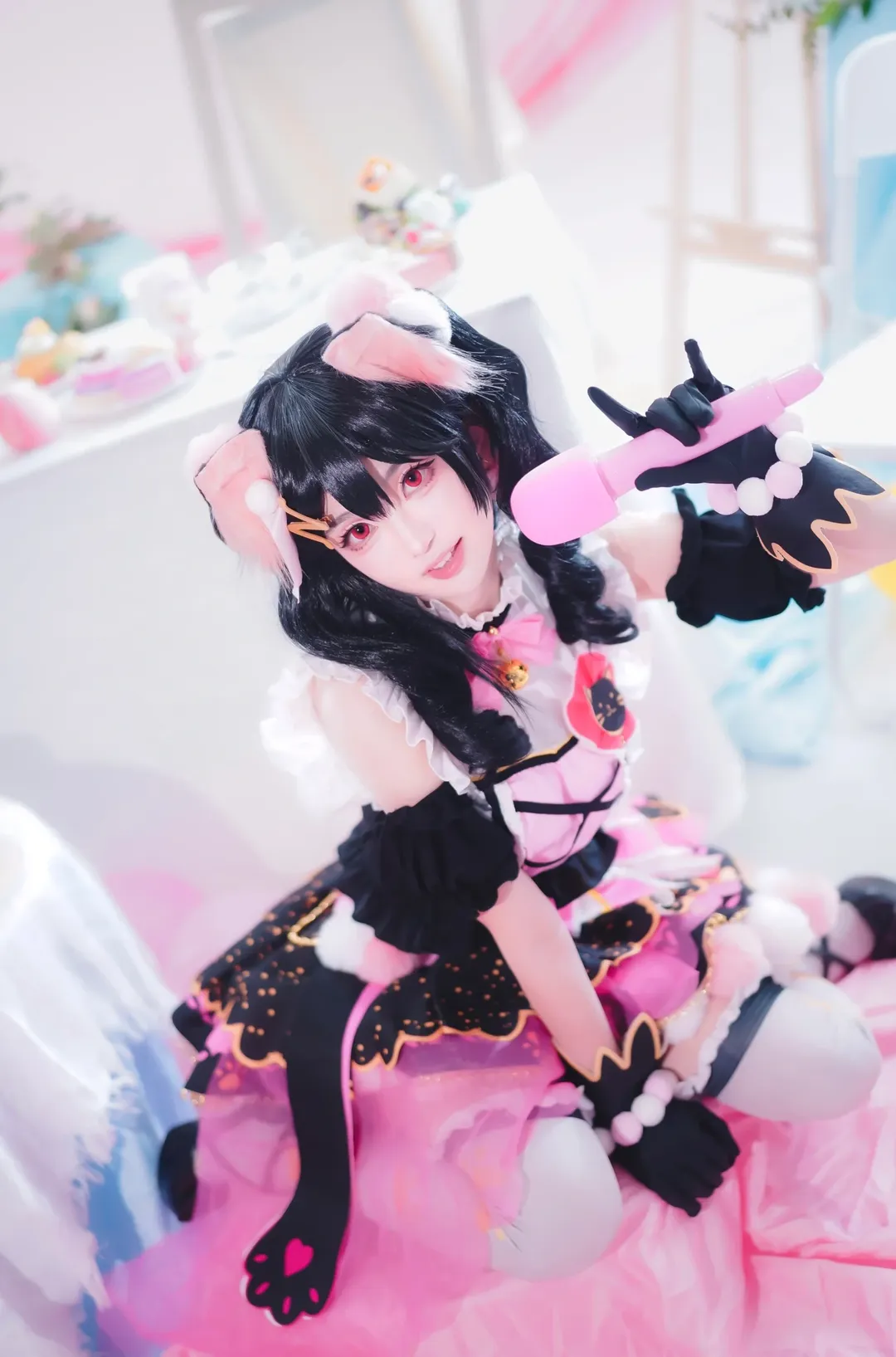 猫耳, 二次元Cosplay, LoveLive!, 矢泽日香cos, 偶像打歌服 - 第1张