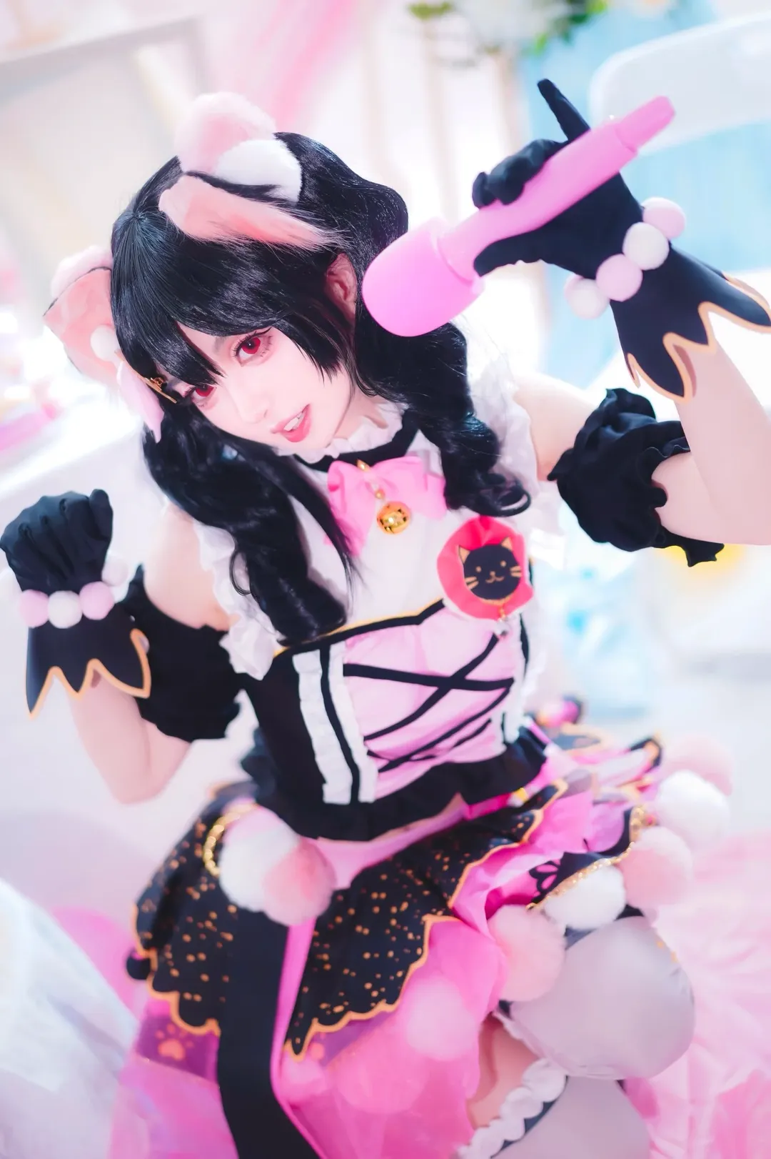 猫耳, 二次元Cosplay, LoveLive!, 矢泽日香cos, 偶像打歌服 - 第2张