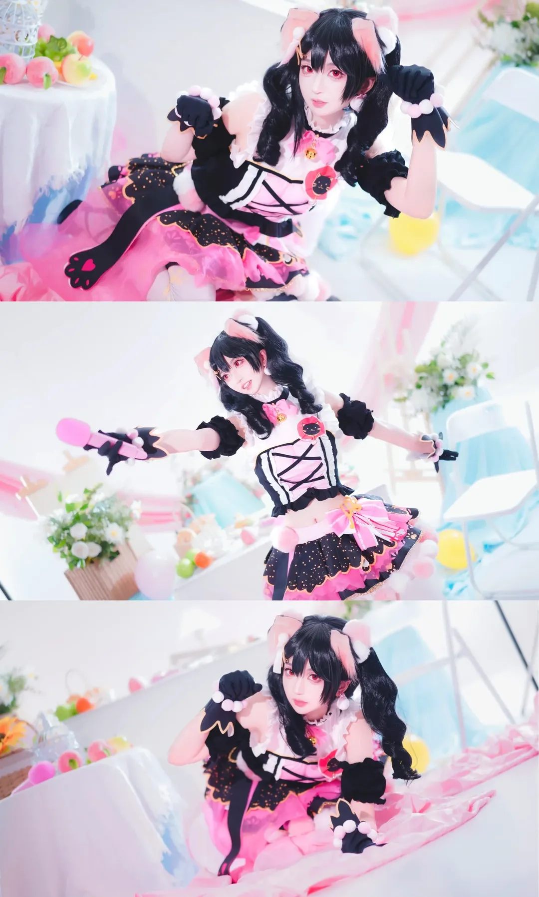 猫耳, 二次元Cosplay, LoveLive!, 矢泽日香cos, 偶像打歌服 - 第3张