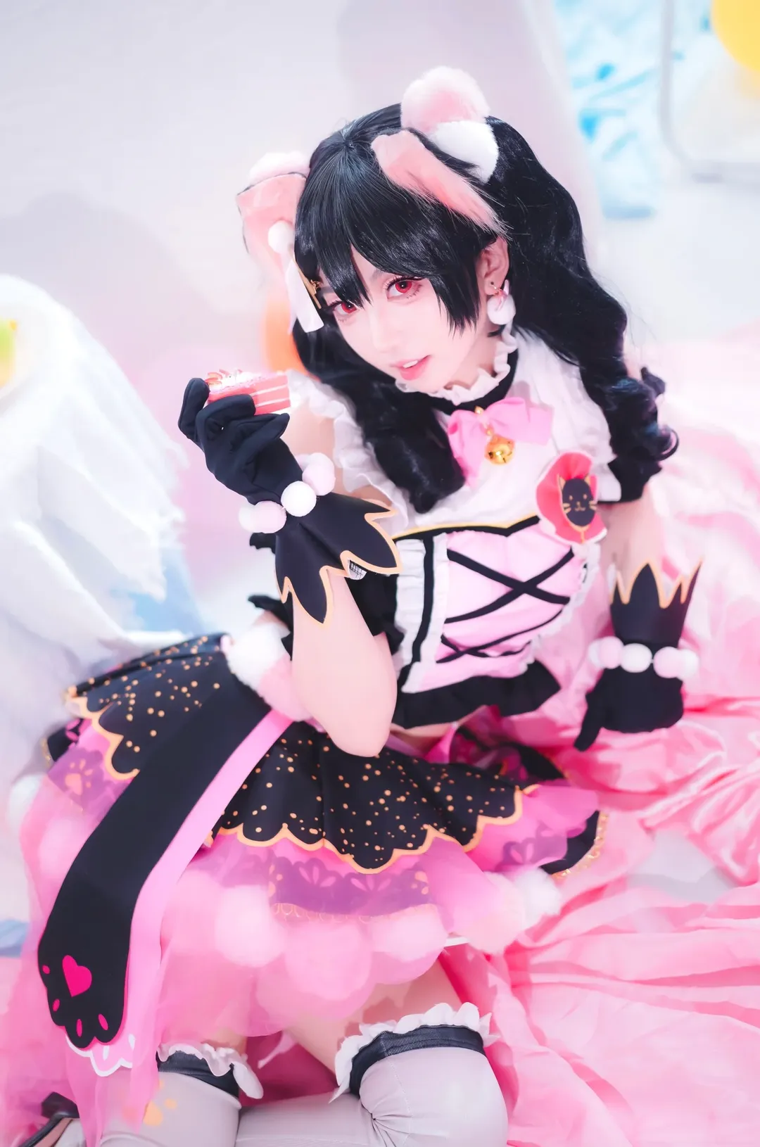 猫耳, 二次元Cosplay, LoveLive!, 矢泽日香cos, 偶像打歌服 - 第4张