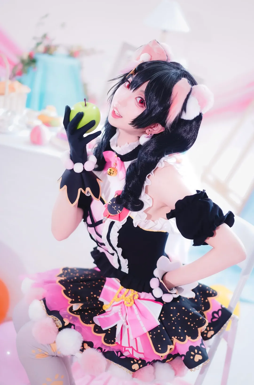 猫耳, 二次元Cosplay, LoveLive!, 矢泽日香cos, 偶像打歌服 - 第7张