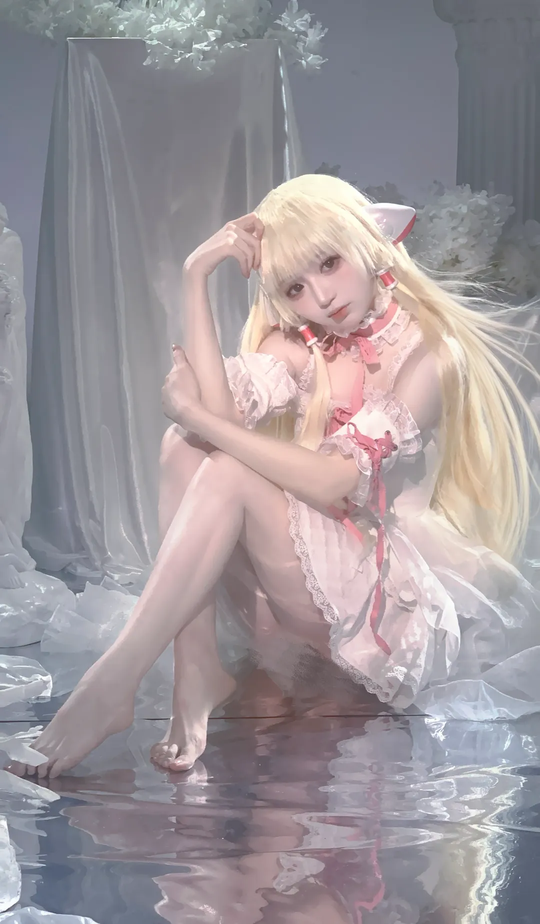 小叽cos, 人形电脑天使心, 二次元cos, chobits, 水反光摄影