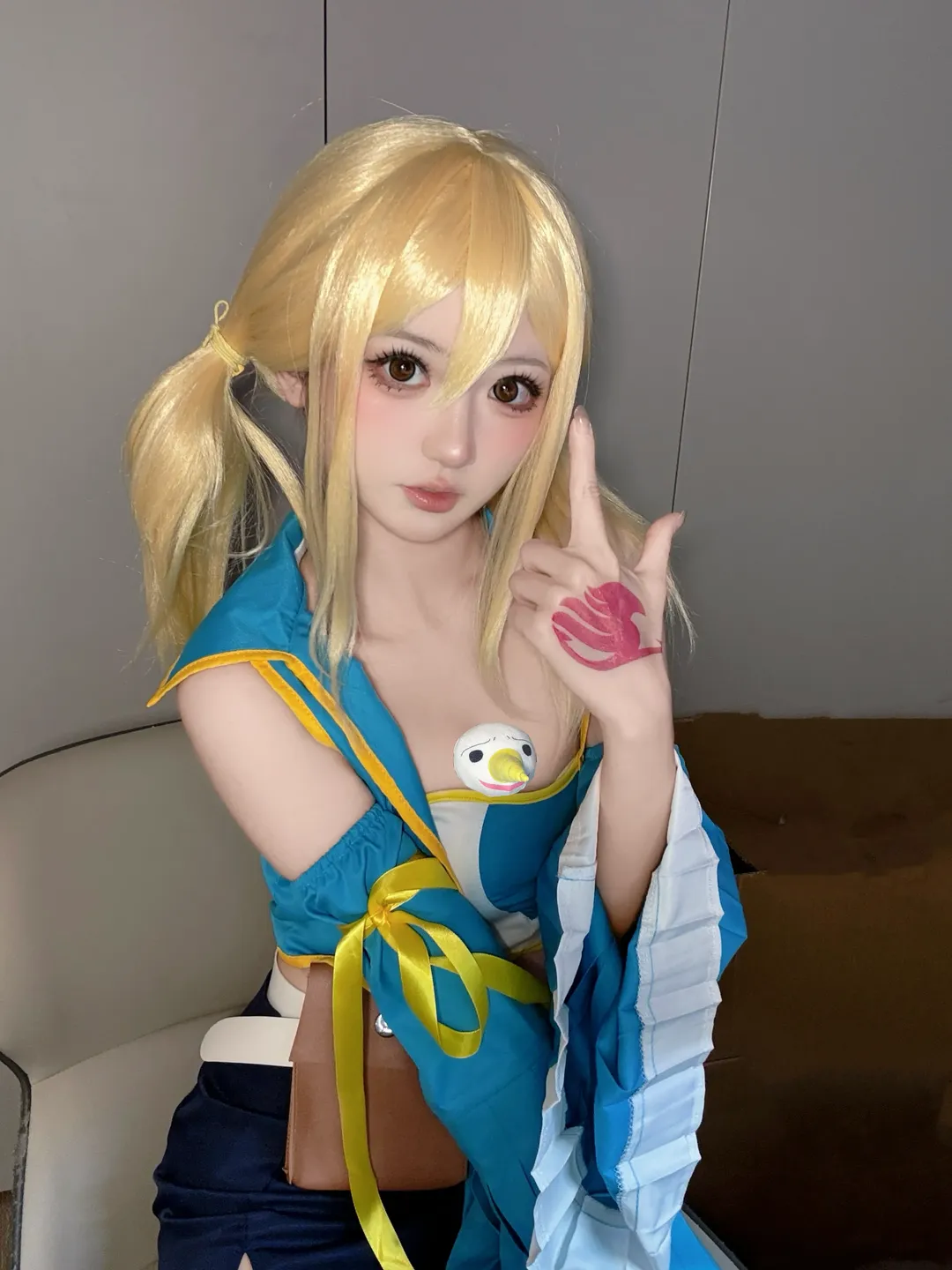 漫展返图, cosplay服装, 妖精的尾巴, 露西哈特菲利亚cos, 星灵魔导士 - 第3张