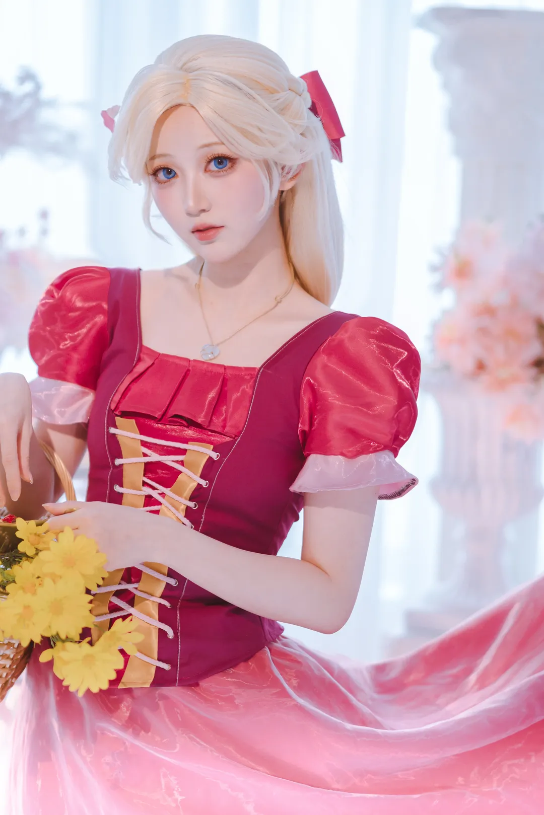 cosplay摄影, 粉色系穿搭, 吉他少女, 芭比cos, 芭比钻石城堡 - 第1张