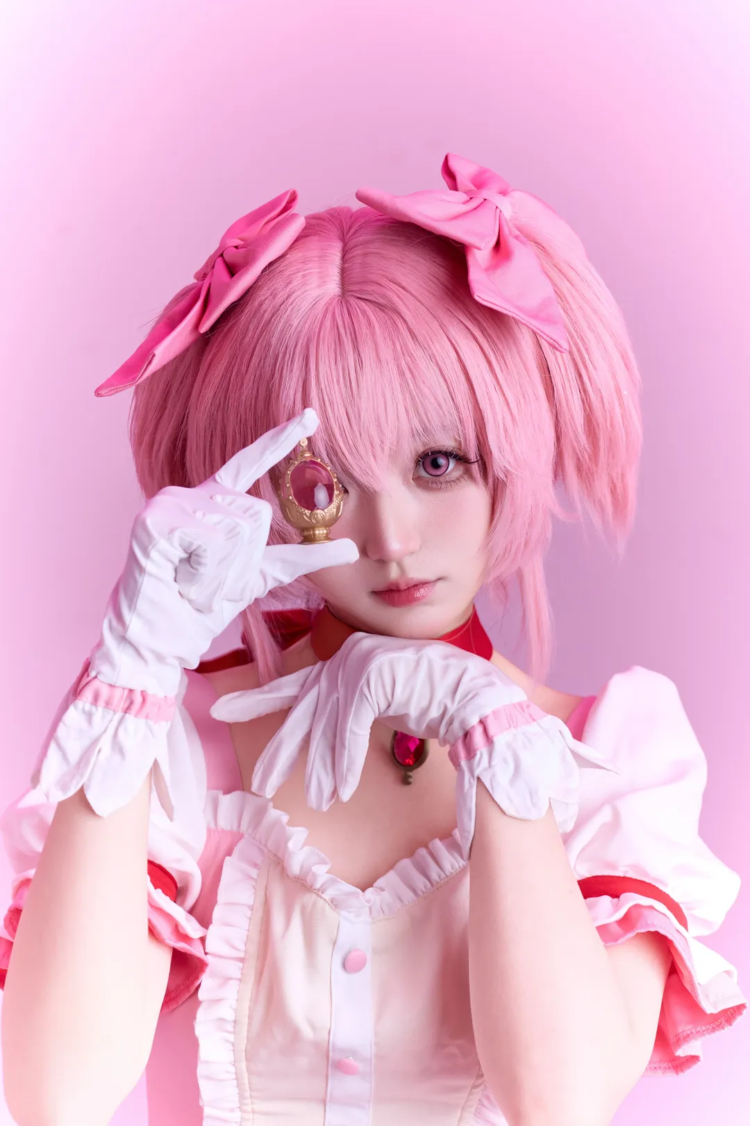 2D, Madoka Kaname cosplay, Puella Magi Madoka Magica, Pink-haired girl, Cosplay photography - Image 2