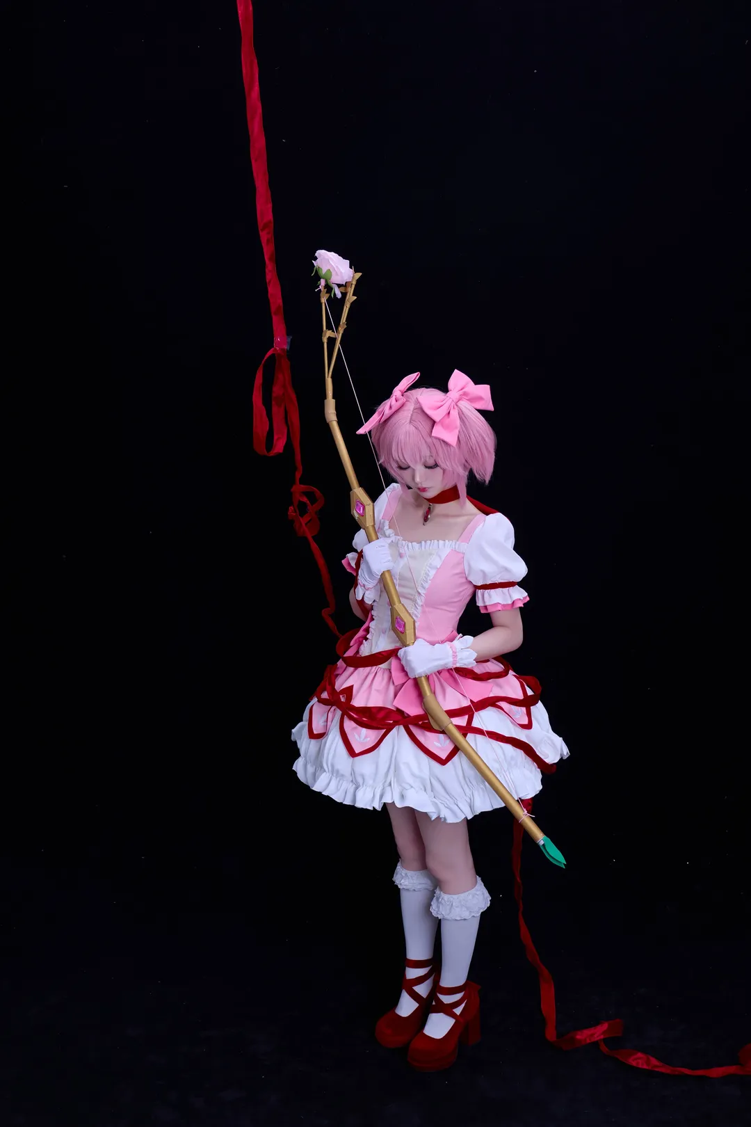 2D, Madoka Kaname cosplay, Puella Magi Madoka Magica, Pink-haired girl, Cosplay photography - Image 4