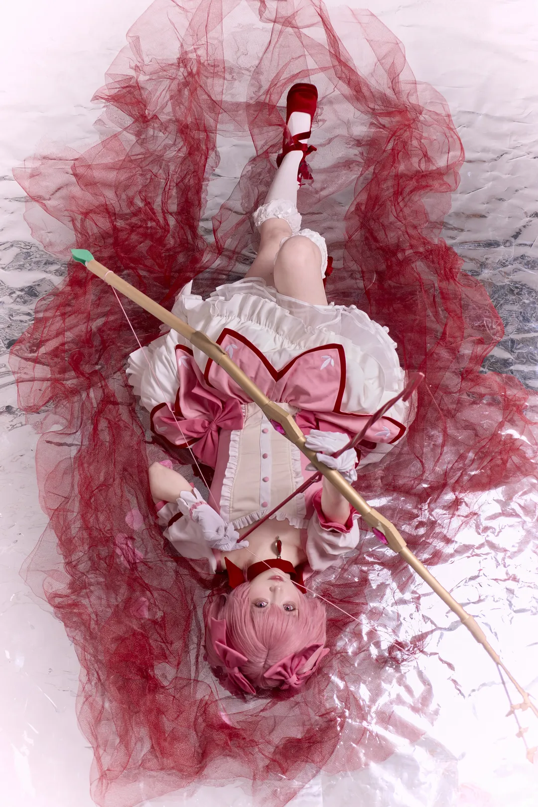 二次元, 鹿目圆cos, 魔法少女小圆, 粉发少女, cosplay摄影