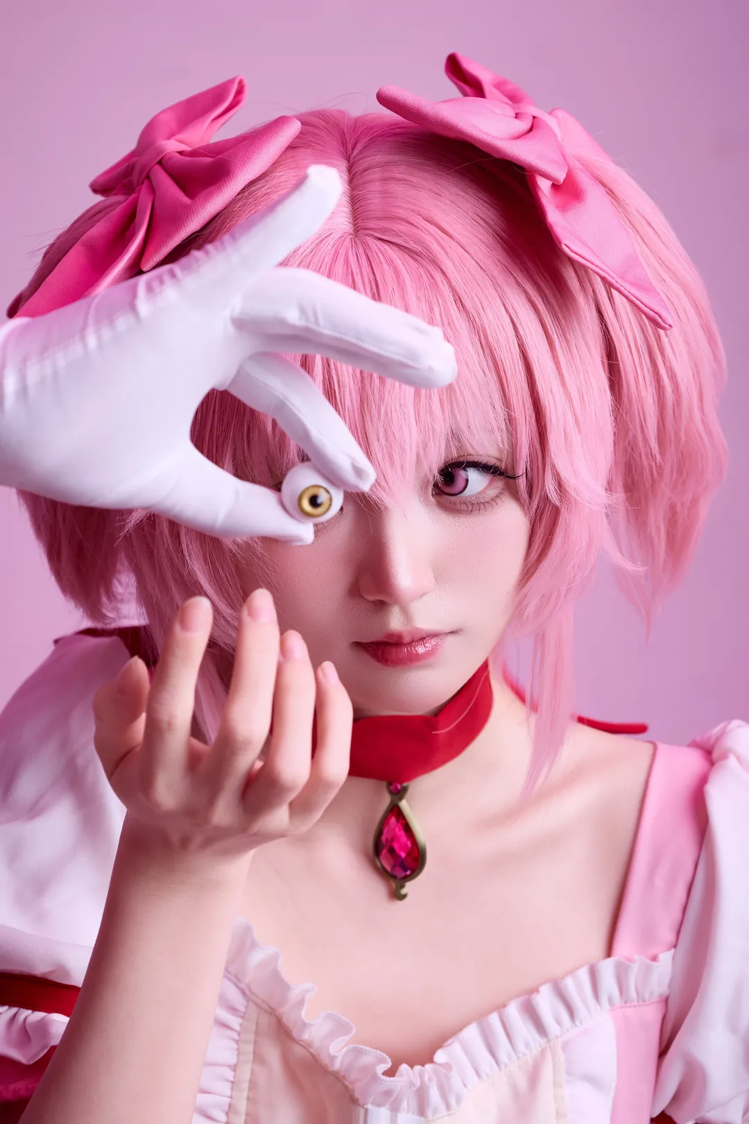 2D, Madoka Kaname cosplay, Puella Magi Madoka Magica, Pink-haired girl, Cosplay photography - Image 7