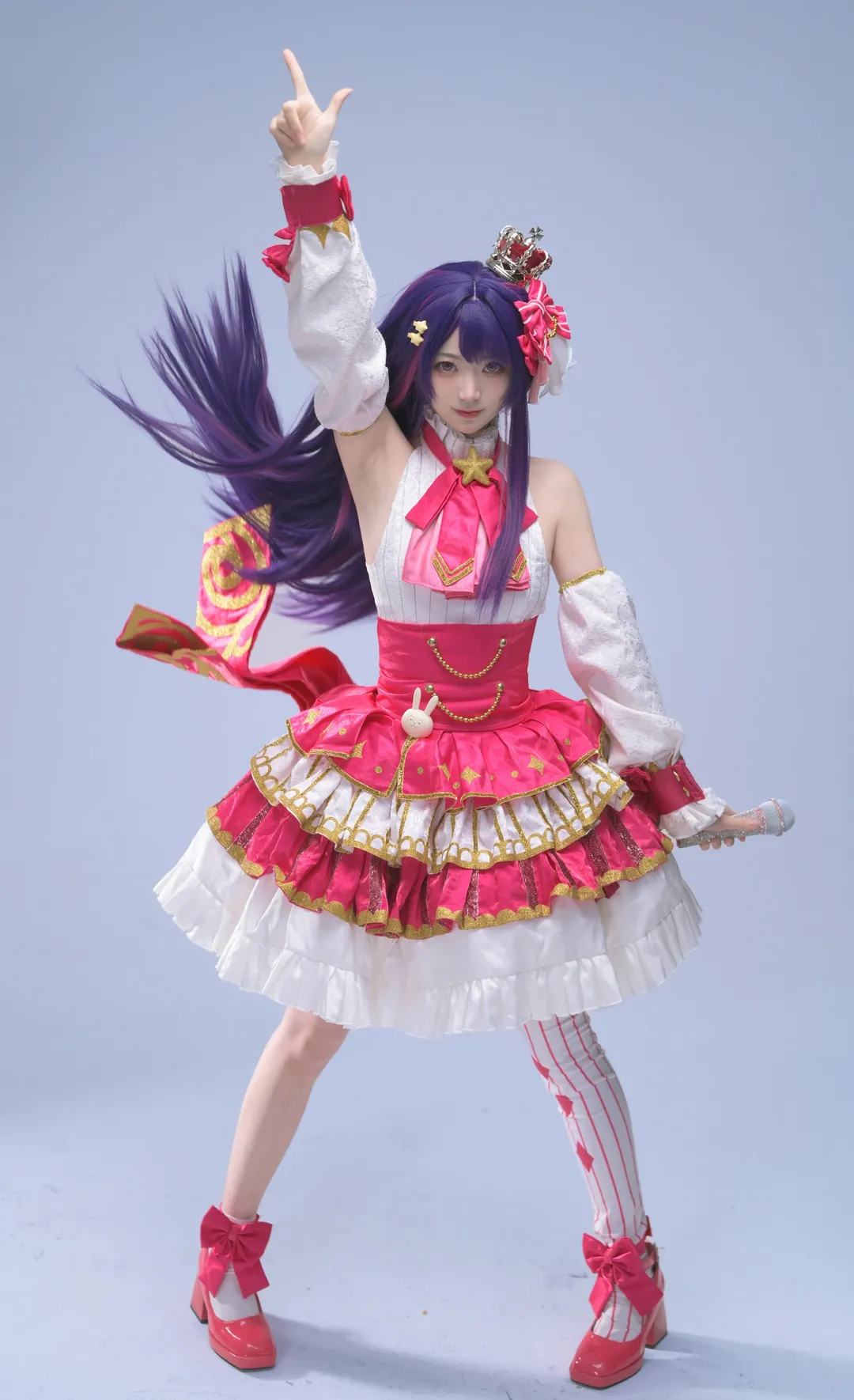 二次元摄影, 紫发角色, 偶像打歌服, 星野爱cos, 我推的孩子 - 第5张