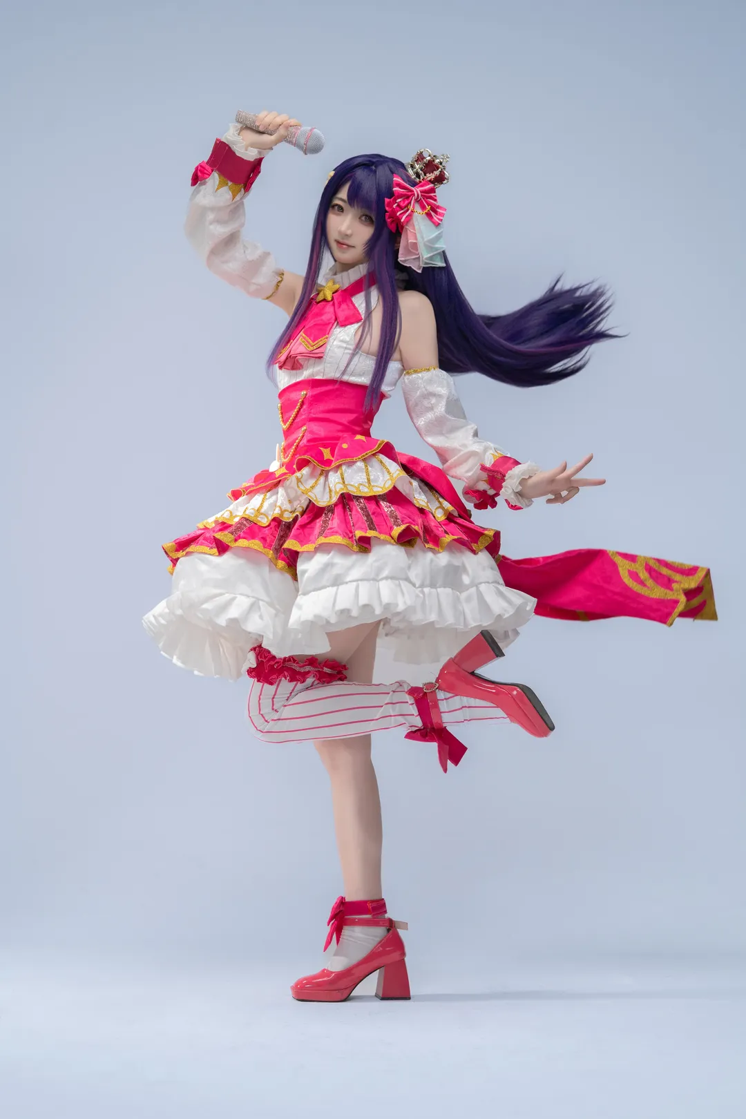 二次元摄影, 紫发角色, 偶像打歌服, 星野爱cos, 我推的孩子 - 第8张