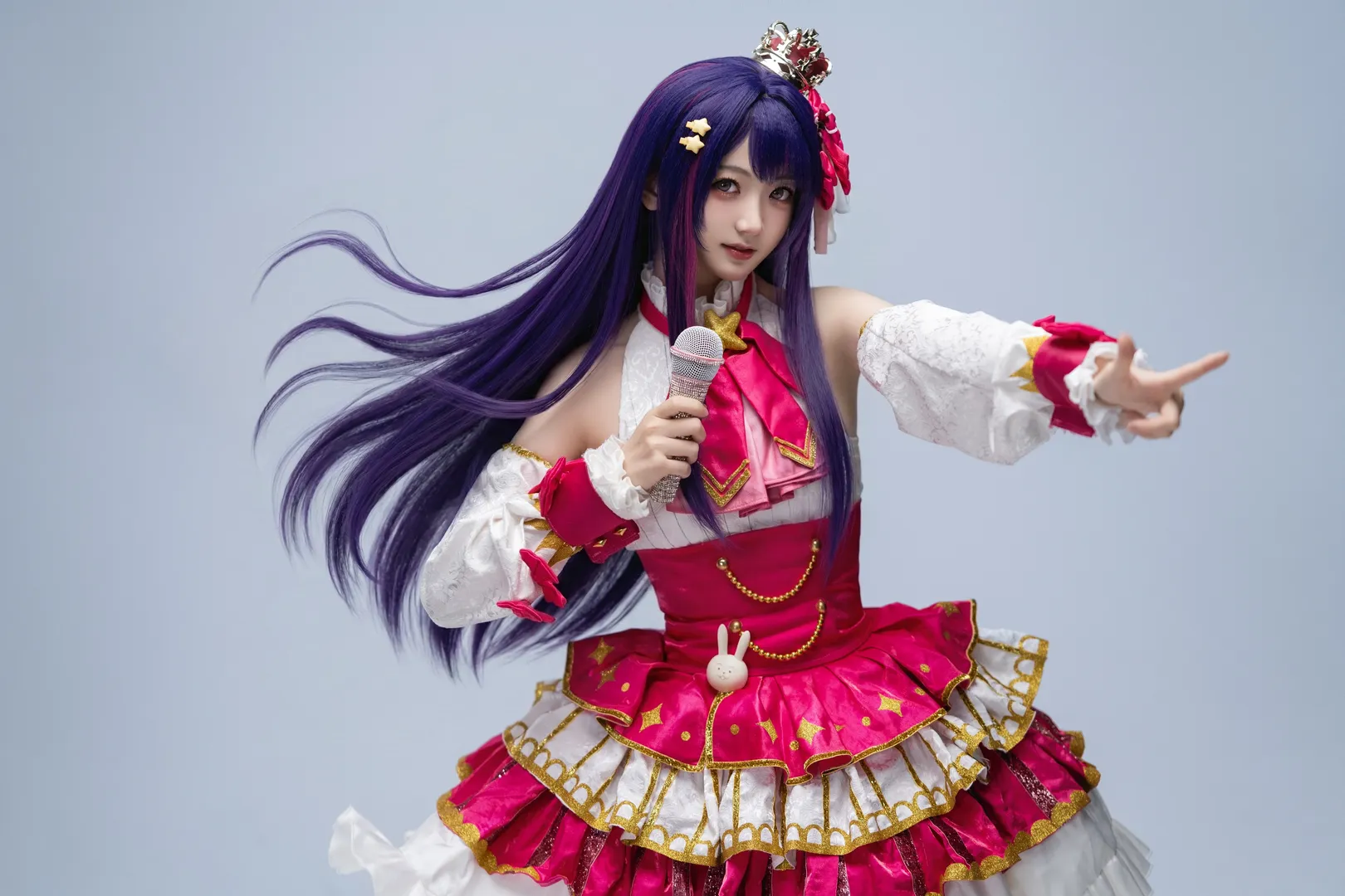 二次元摄影, 紫发角色, 偶像打歌服, 星野爱cos, 我推的孩子 - 第9张
