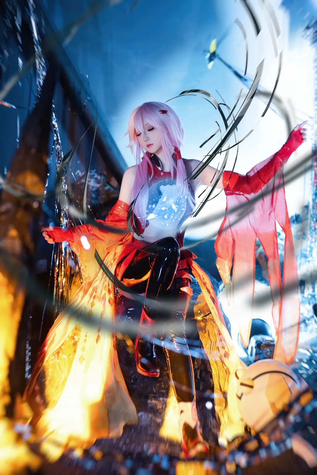 二次元cosplay, cosplay摄影, 红黑配色, 楪祈cos, 罪恶王冠 - 第2张