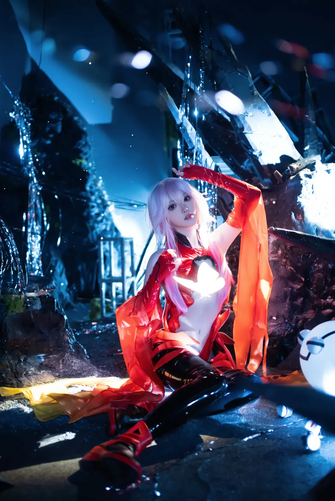 二次元cosplay, cosplay摄影, 红黑配色, 楪祈cos, 罪恶王冠