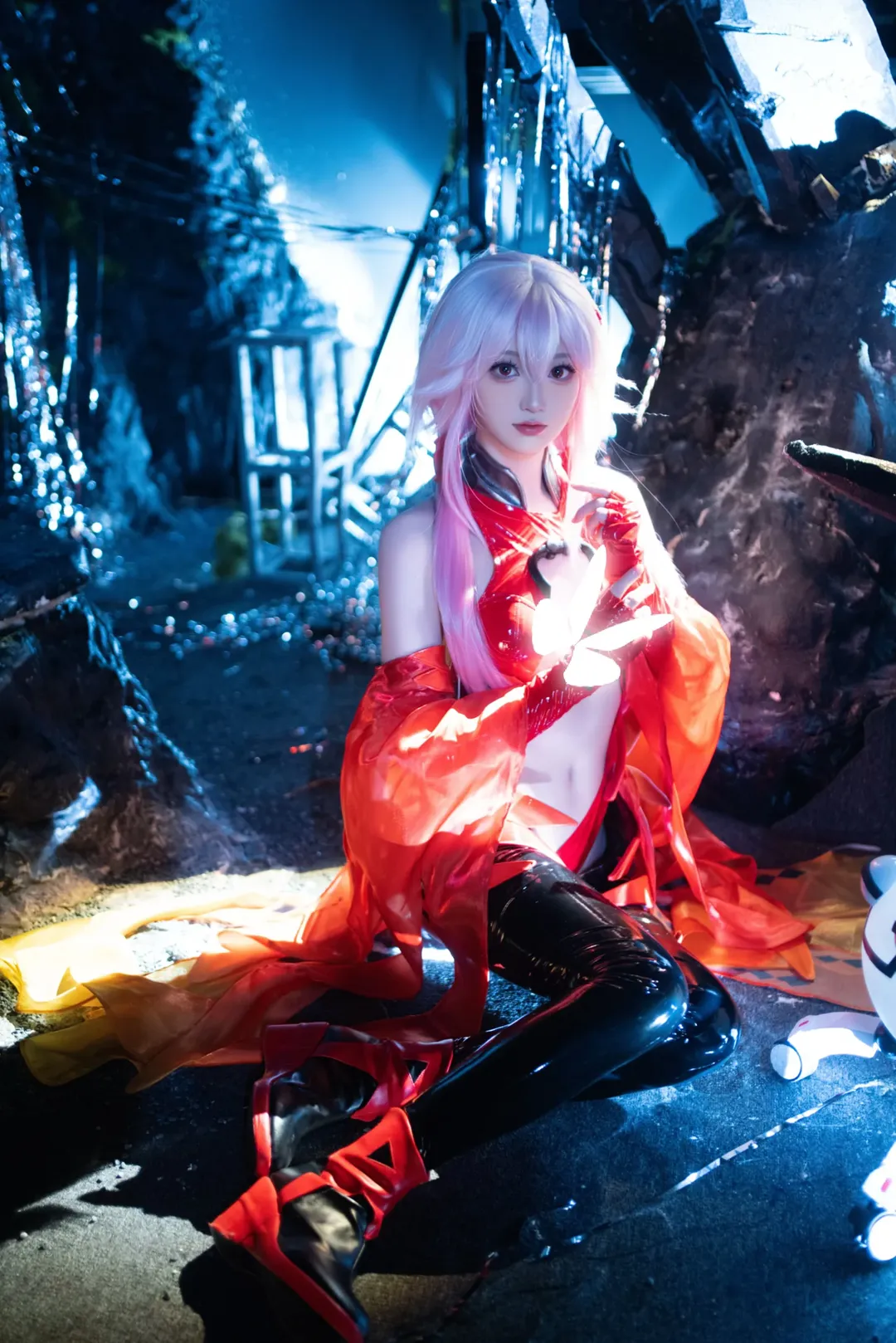 二次元cosplay, cosplay摄影, 红黑配色, 楪祈cos, 罪恶王冠 - 第6张