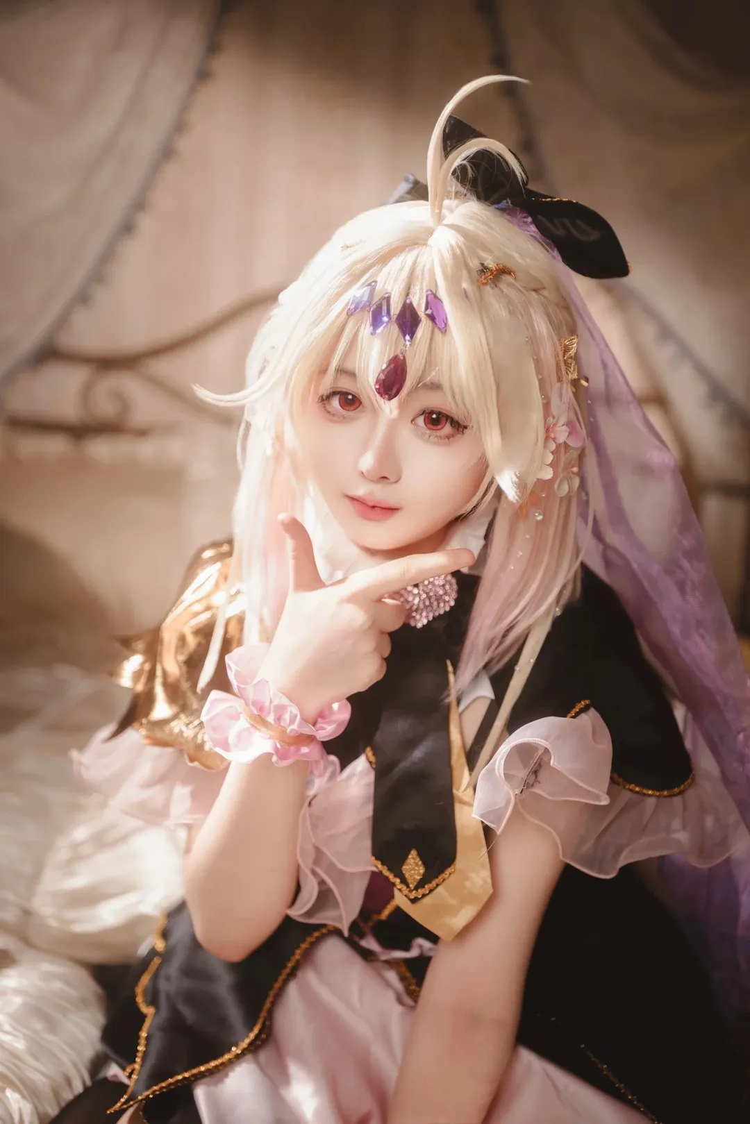 露露卡cos, 名侦探光之美少女, cosplay妆容分享, 魔法少女穿搭, 真人cos摄影 - 第2张