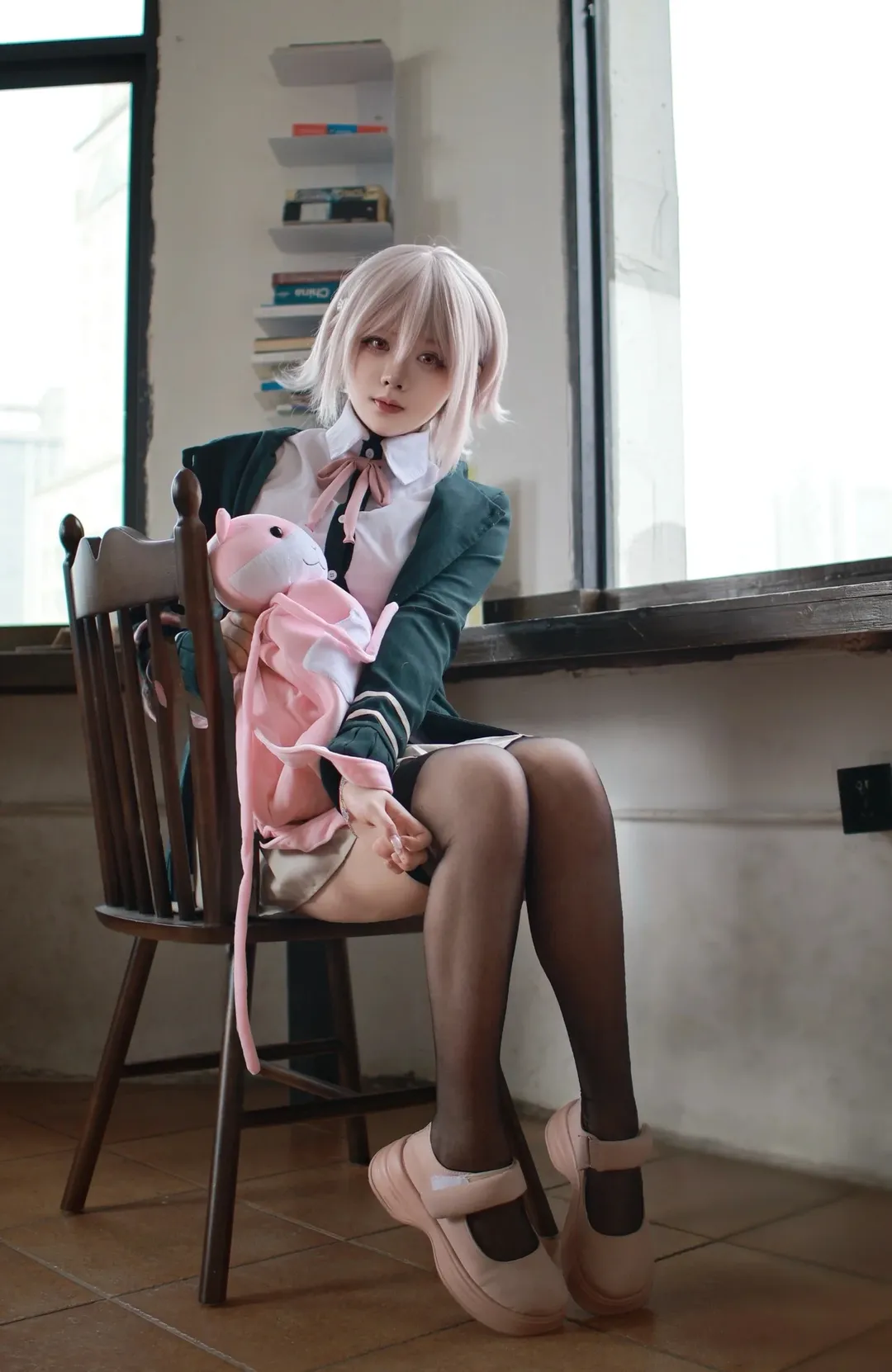 Casual cosplay, Anime-style fashion, Uniformed girl, Danganronpa, Chiaki Nanami cosplay